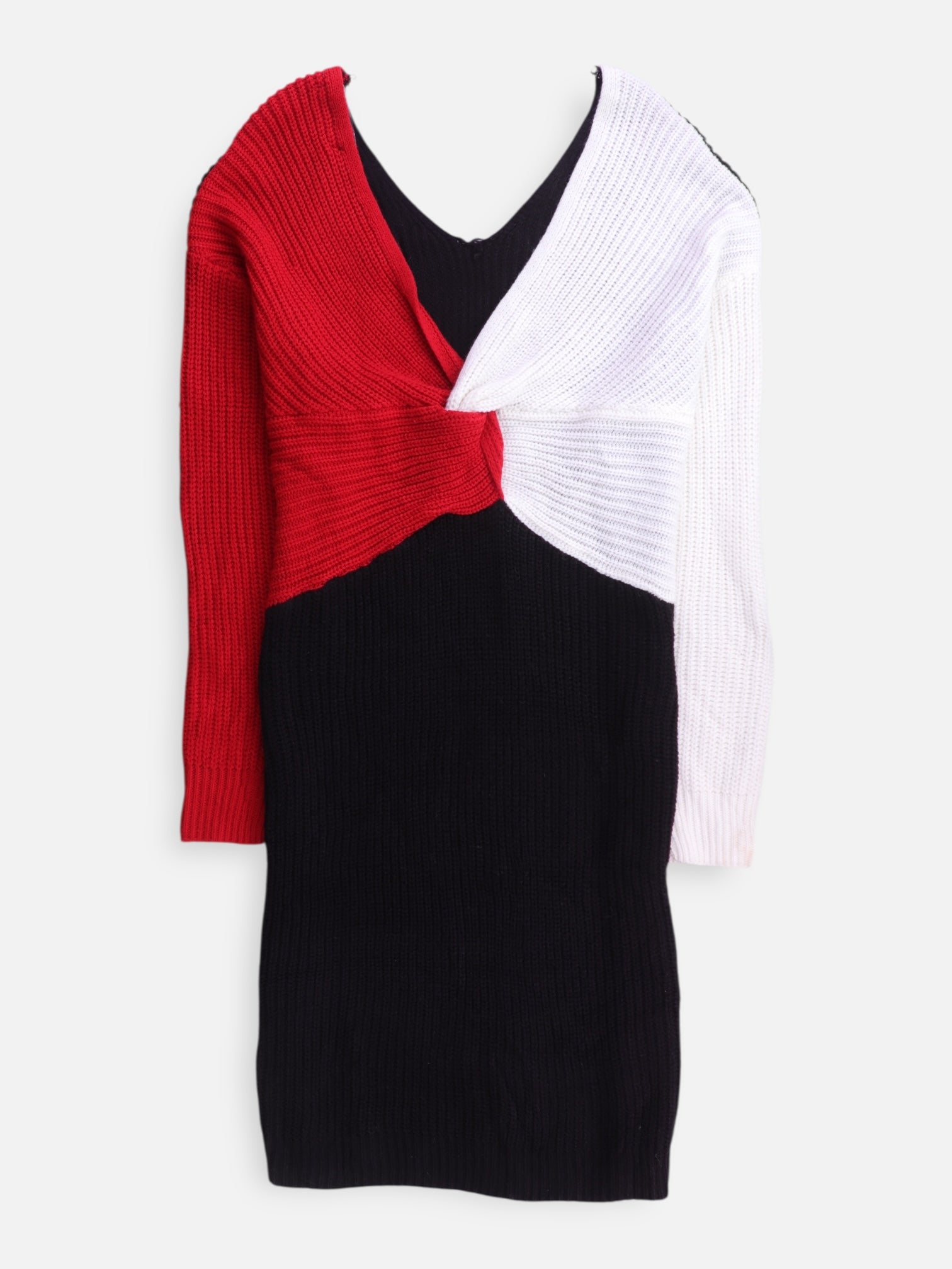 Sueter Knit Color Block - Mujer - 2XL