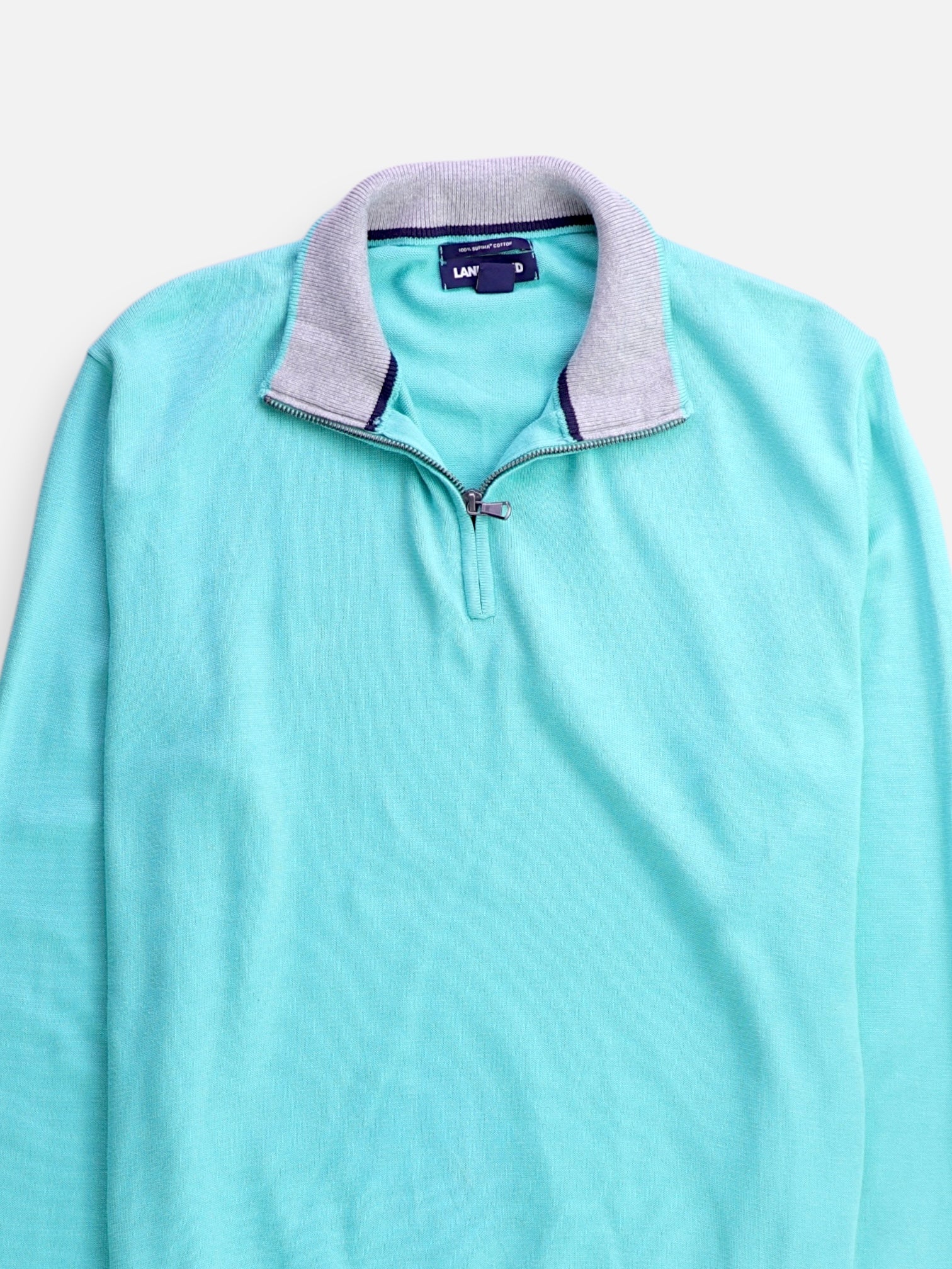 LANDS END Sueter Fleece Casual - Hombre - Large