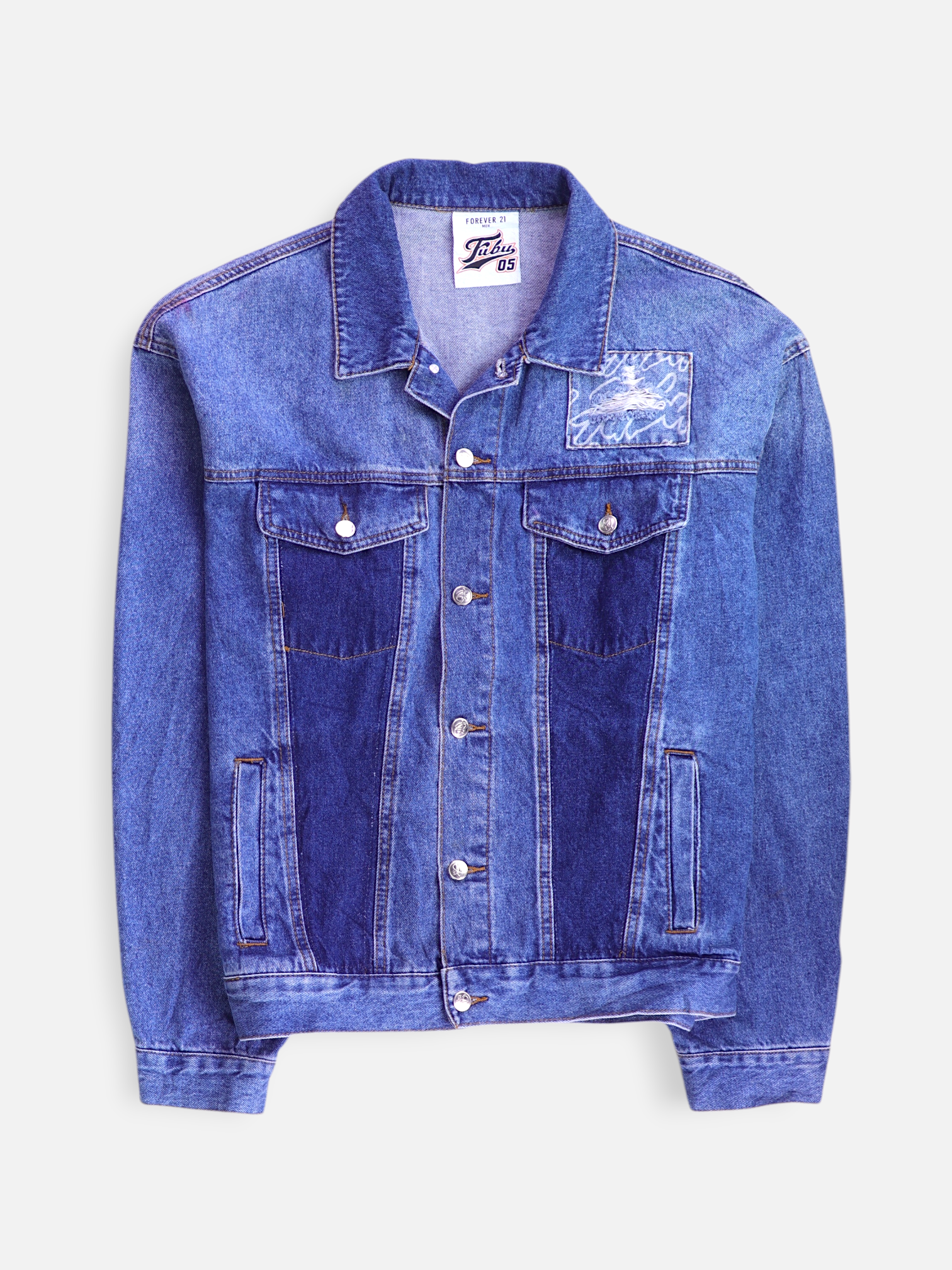 Forever 21 Chaqueta Denim  Basic - Hombre - XL