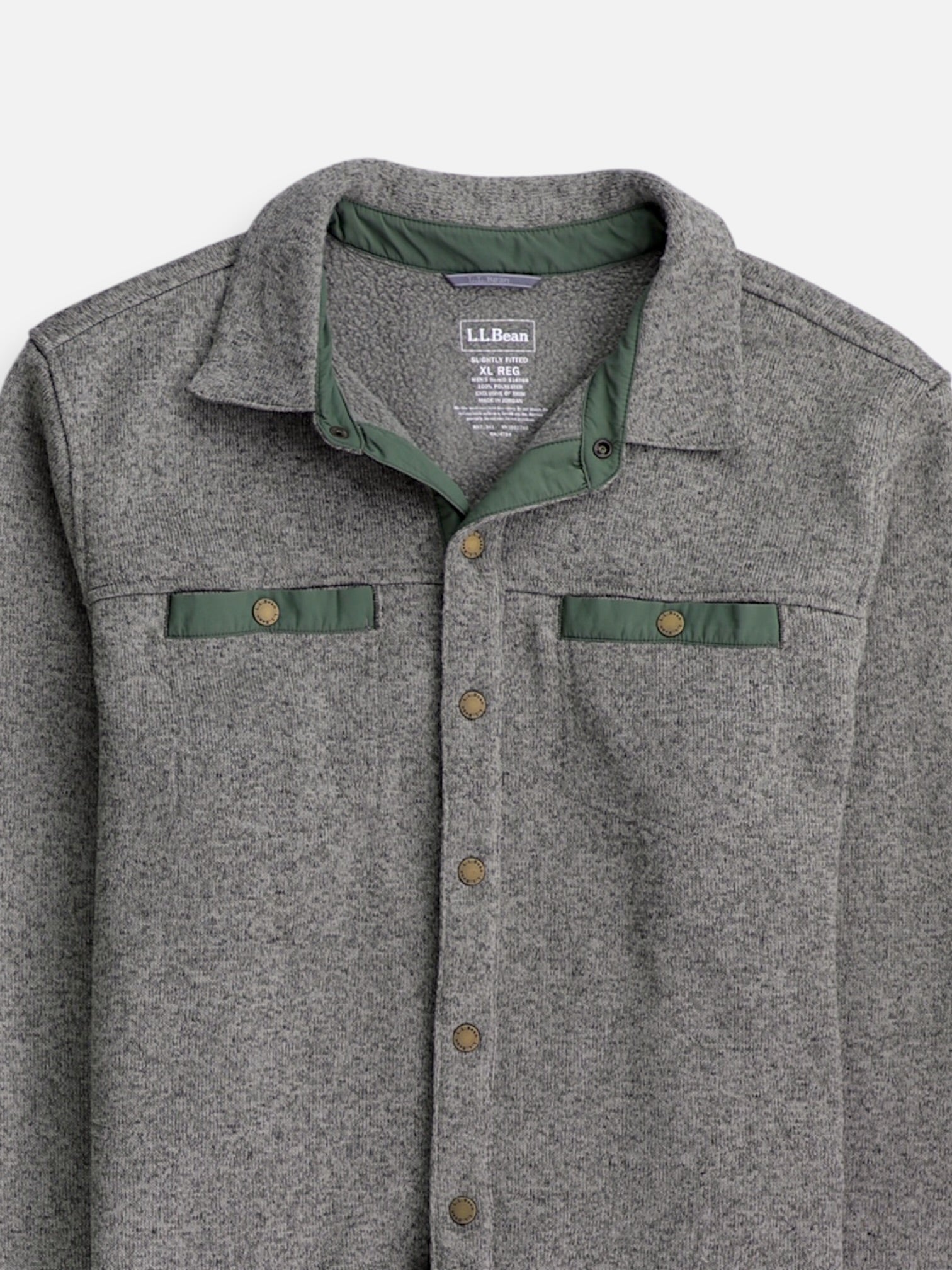 LL BEAN Sueter Fleece Casual - Hombre - XL