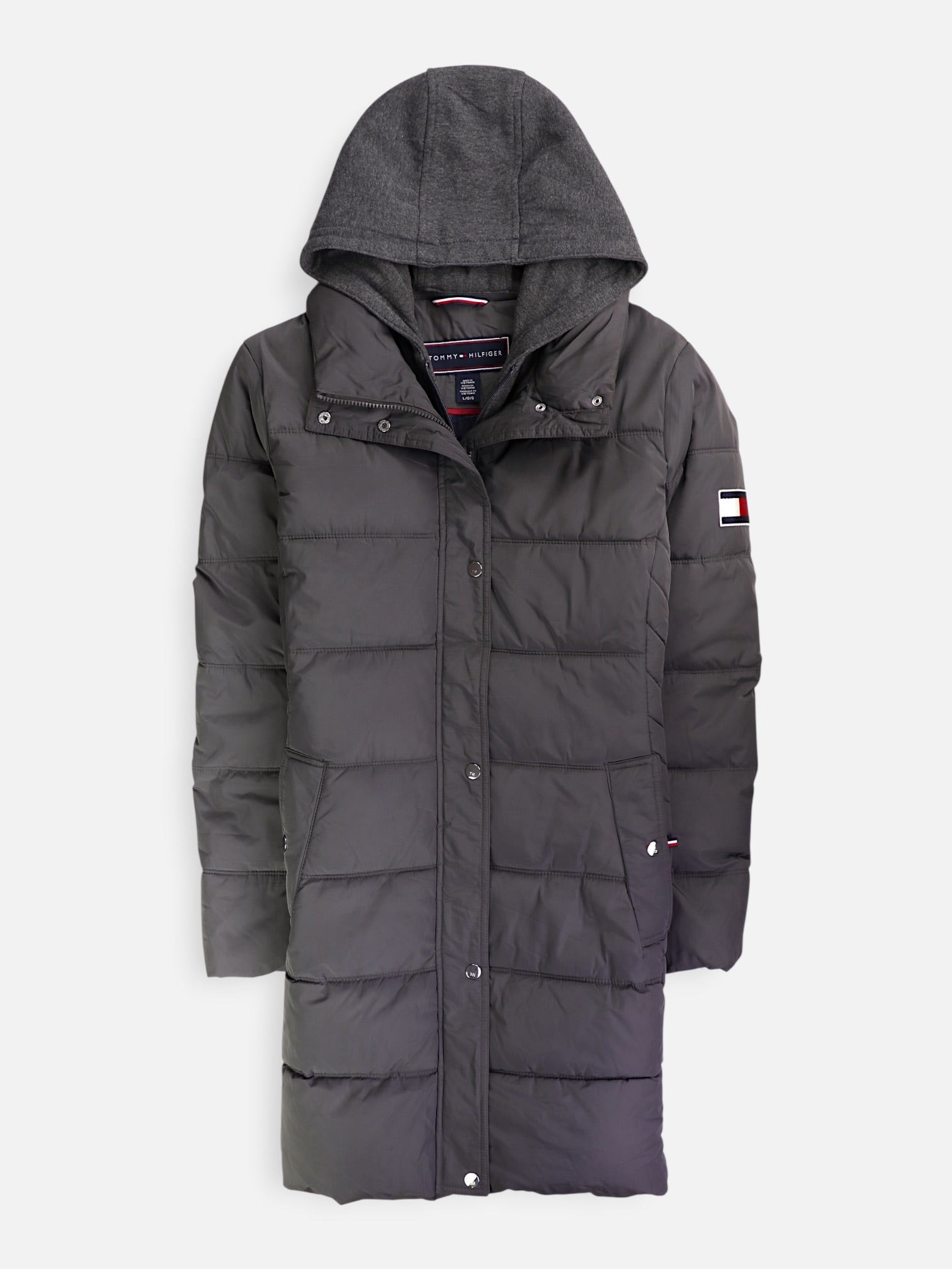 Tommy Hilfiger Abrigo Impermeable Puffer - Mujer - Large