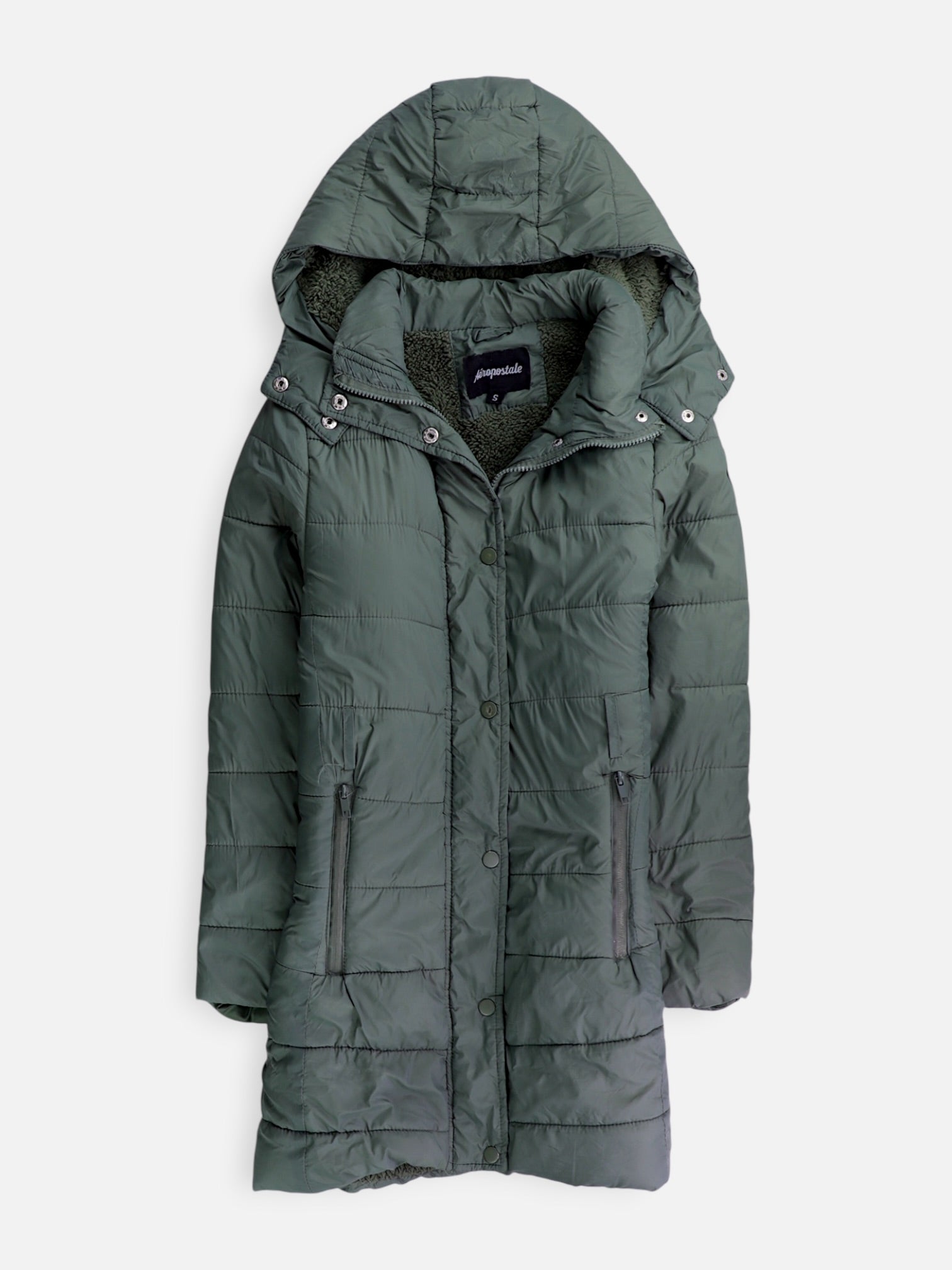 Aeropostale Chaqueta Puffer Impermeable - Mujer - Small