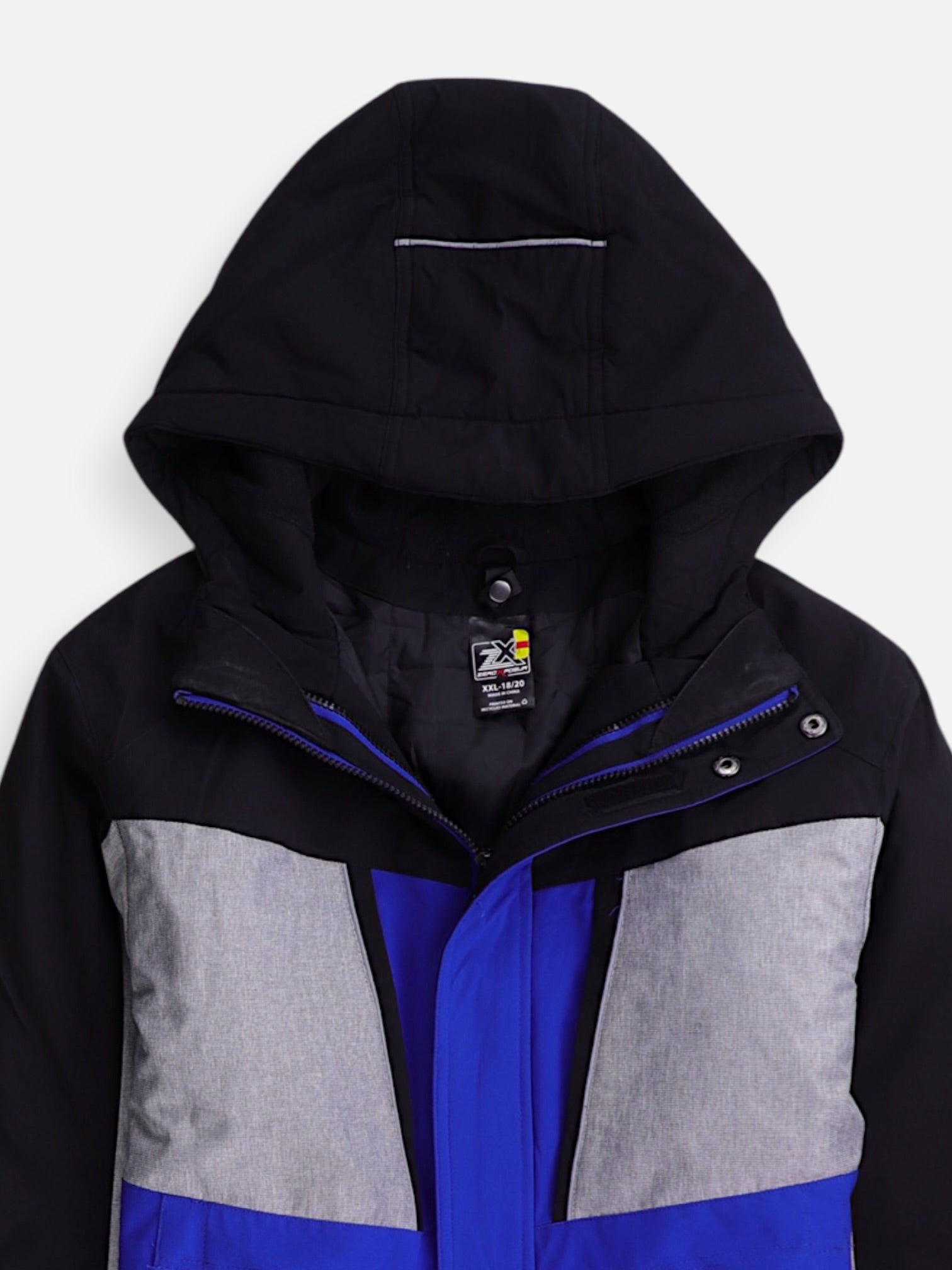 ZERO X POSUR Chaqueta Impermeable Color Block - Niño - XL - 18-20Y (Años)