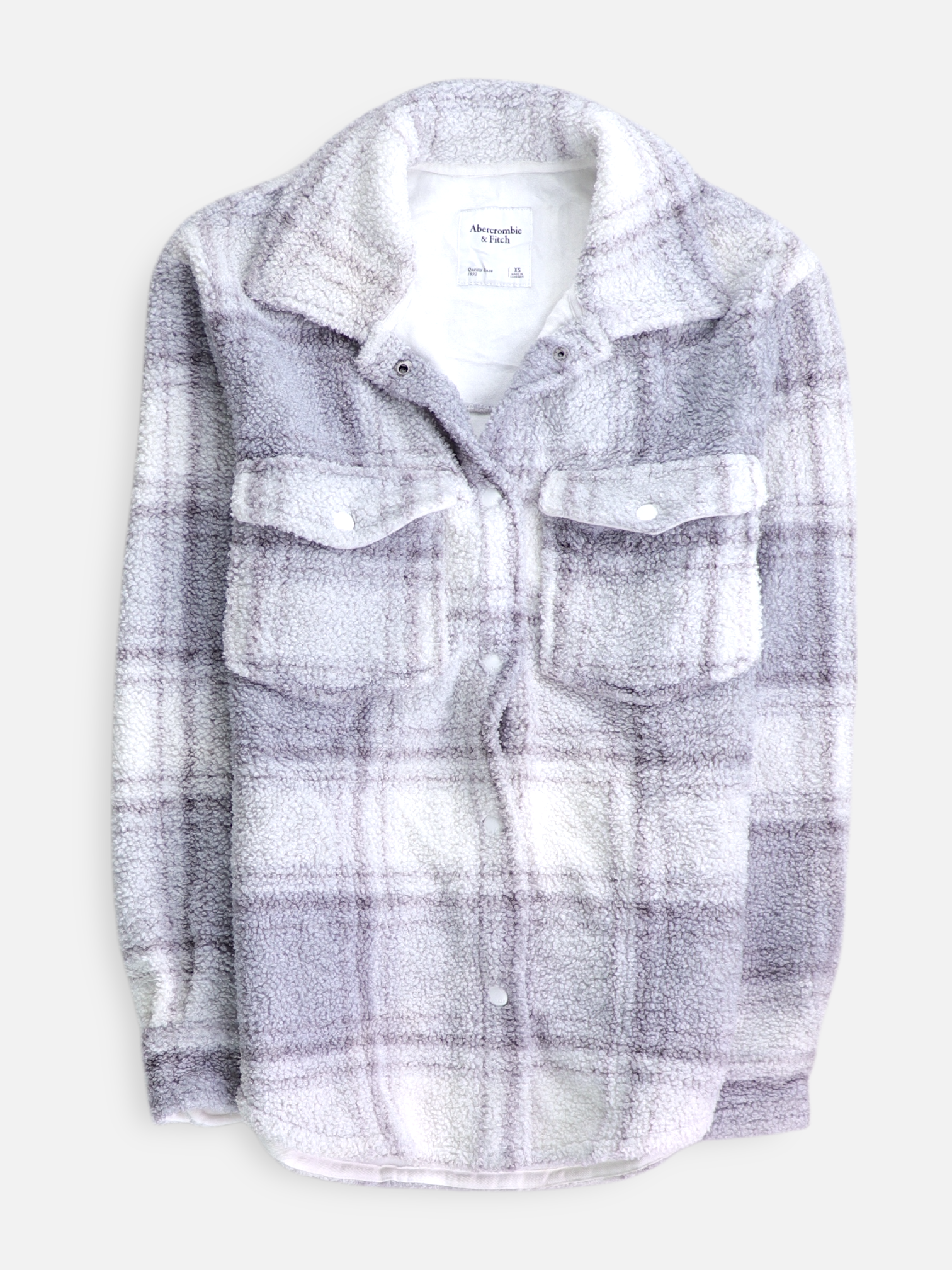 Abercrombie & Fitch Chaqueta Sobrecamisa Teddy - Mujer - XS