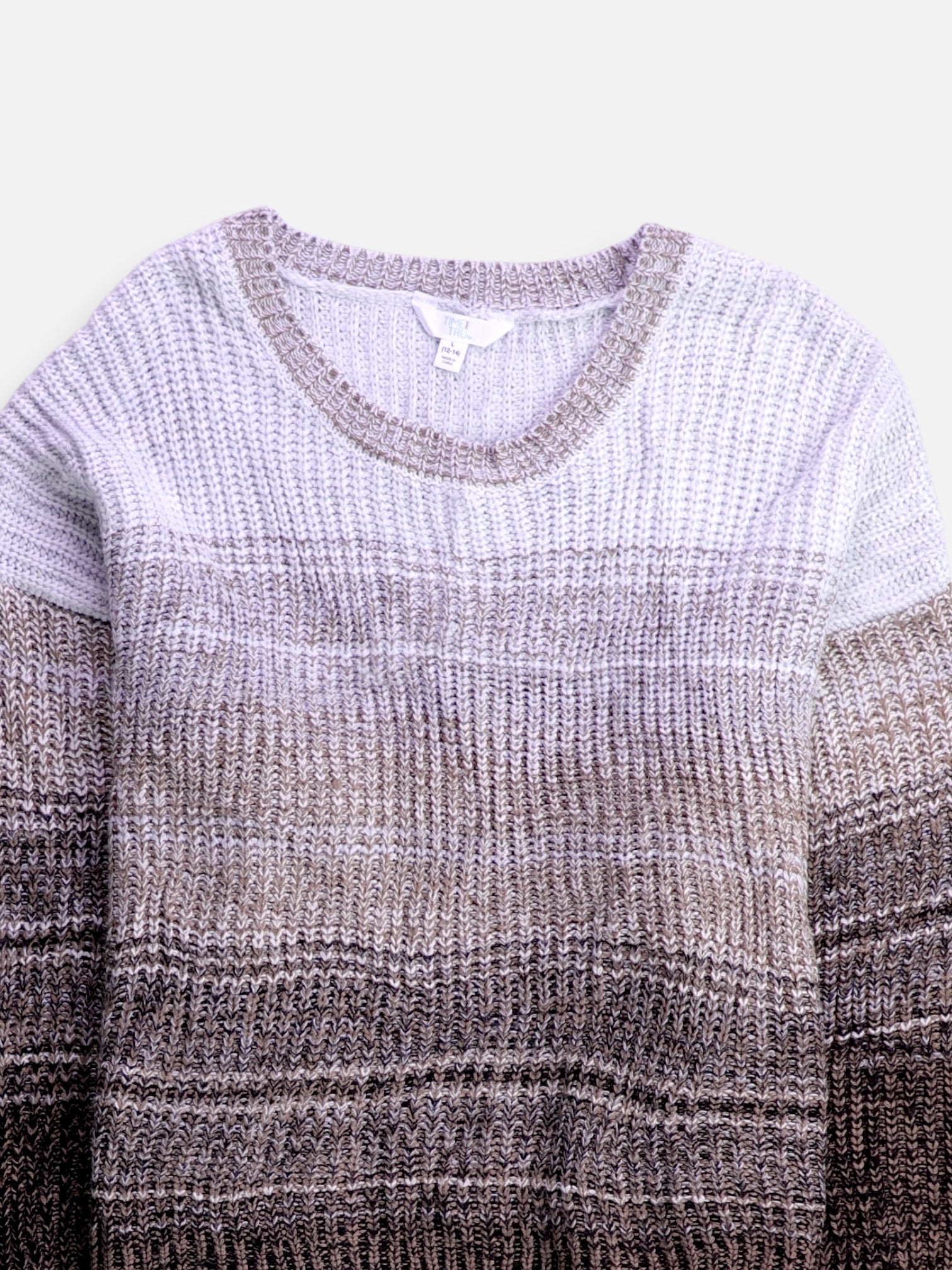 TIME THRU Sueter Knit Casual - Mujer - Large