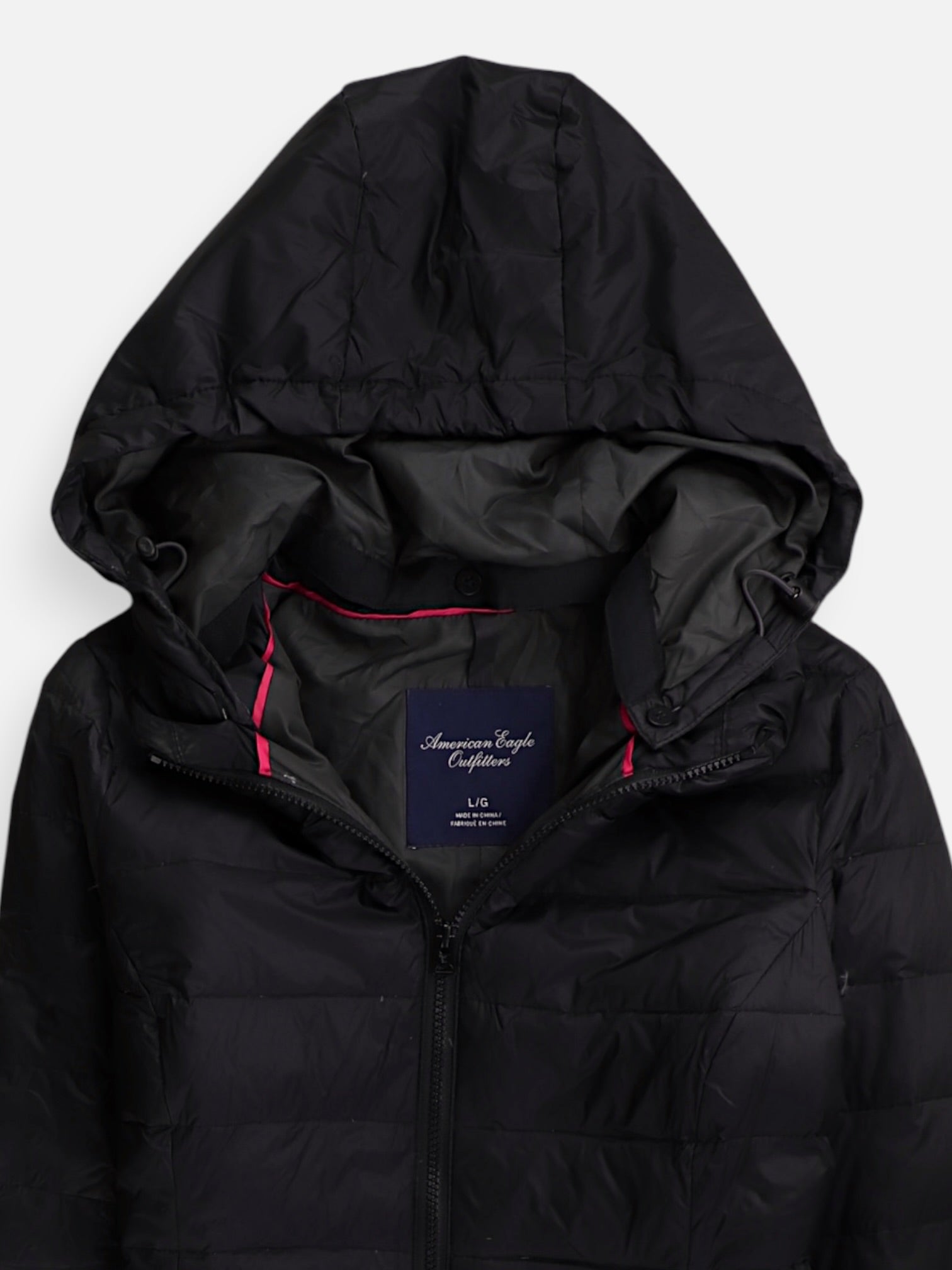 American Eagle Abrigo Impermeable Puffer - Mujer - Large