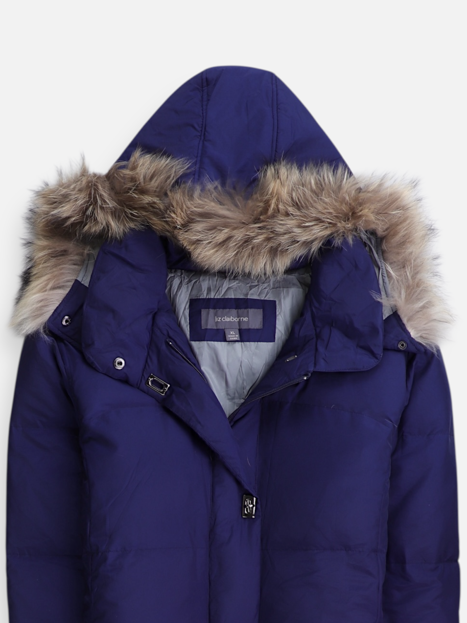 LIZ claiborne Chaqueta Puffer Impermeable - Mujer - XL