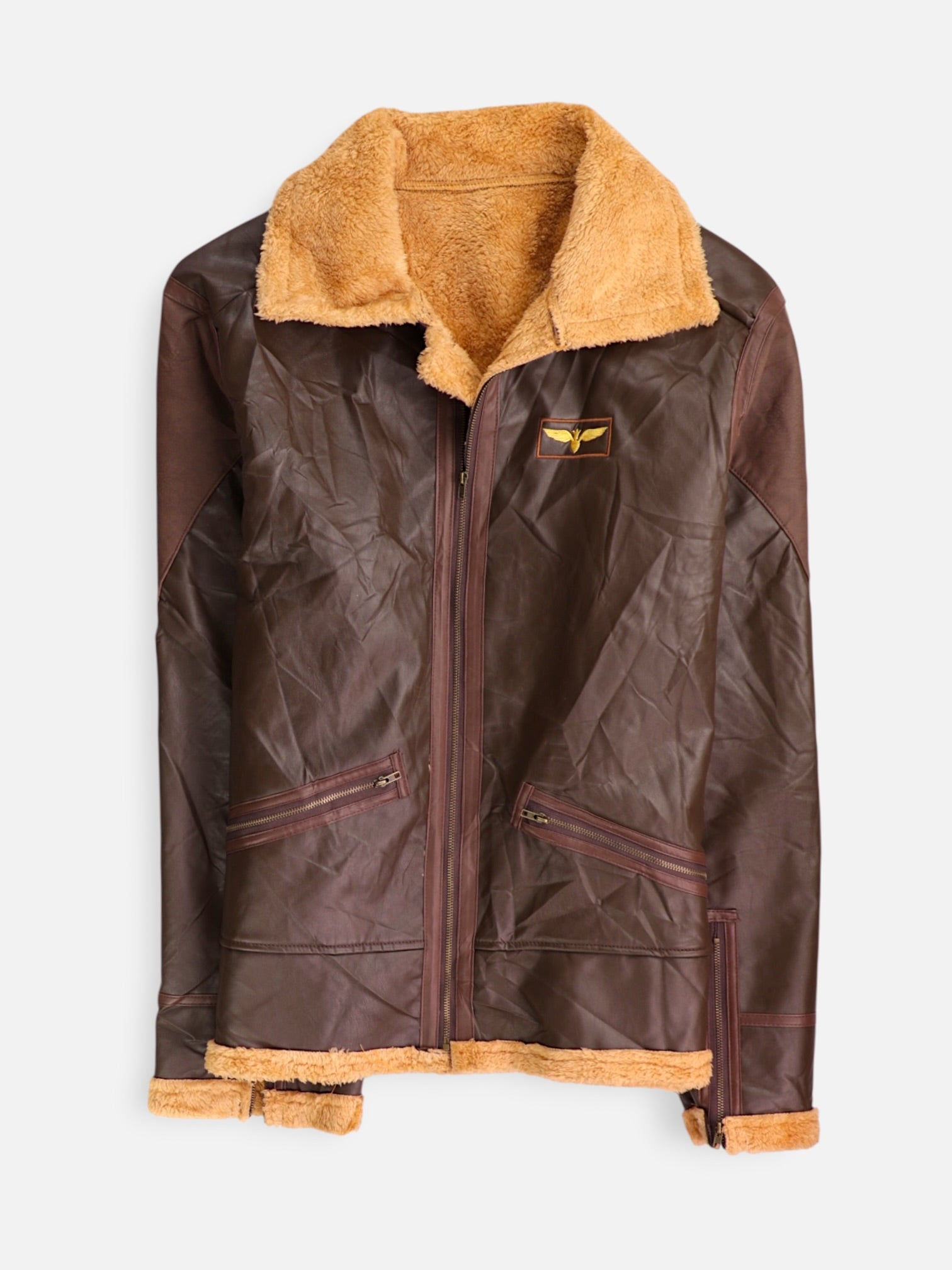 Chaqueta Aviator Cuero - Hombre - N/A