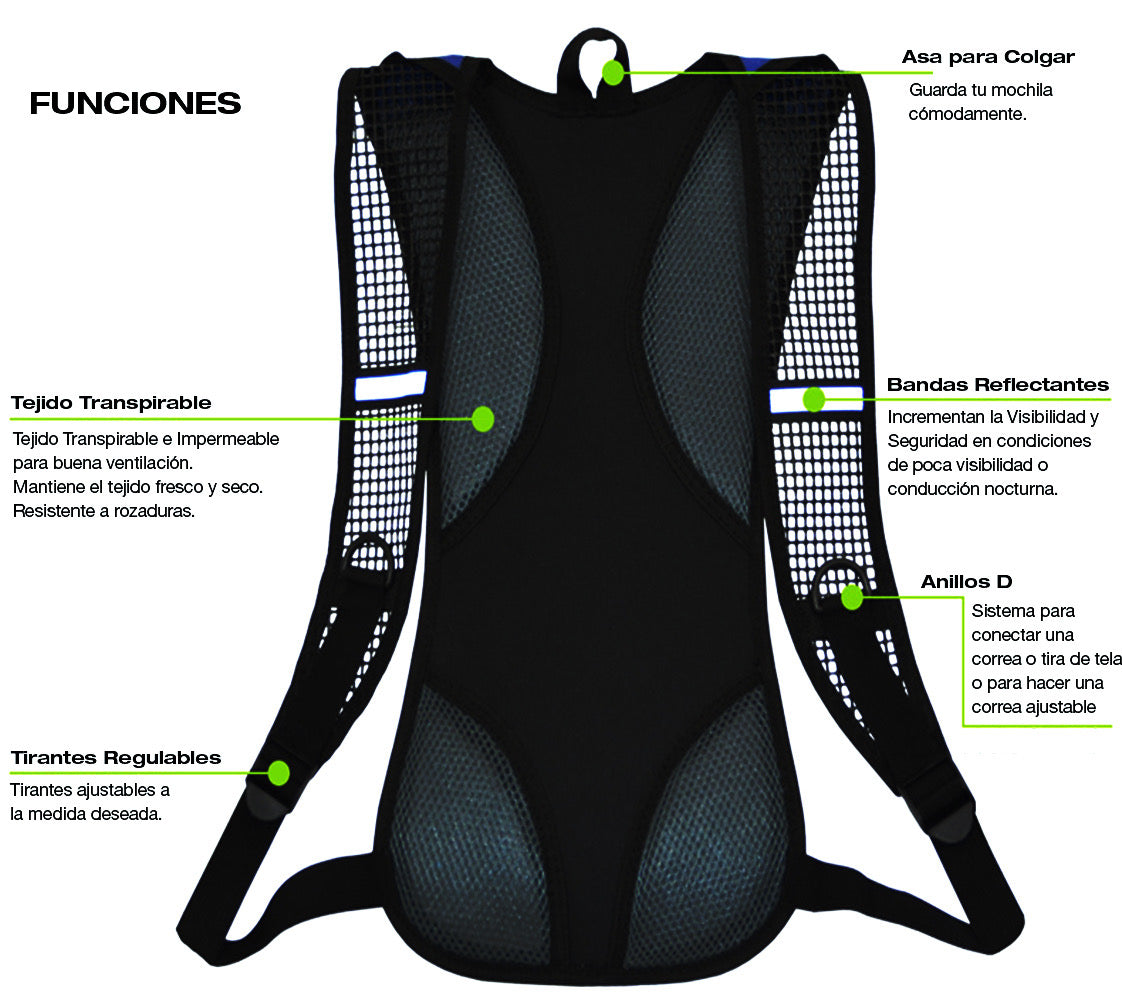 Mochila De agua  - Unisex - Talla Única (One Size)