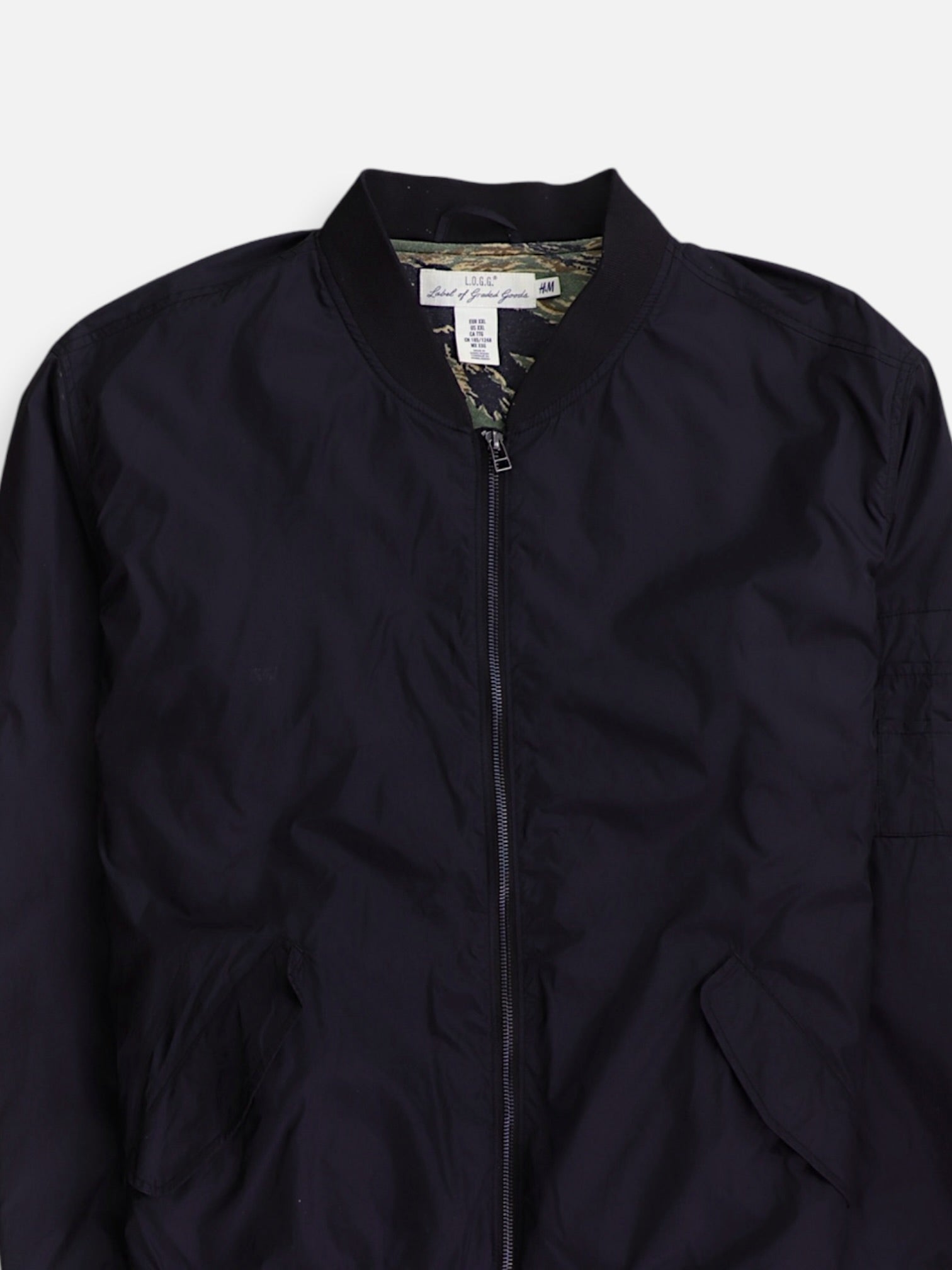 H&M Chaqueta Bomber  Impermeable - Hombre - 2XL