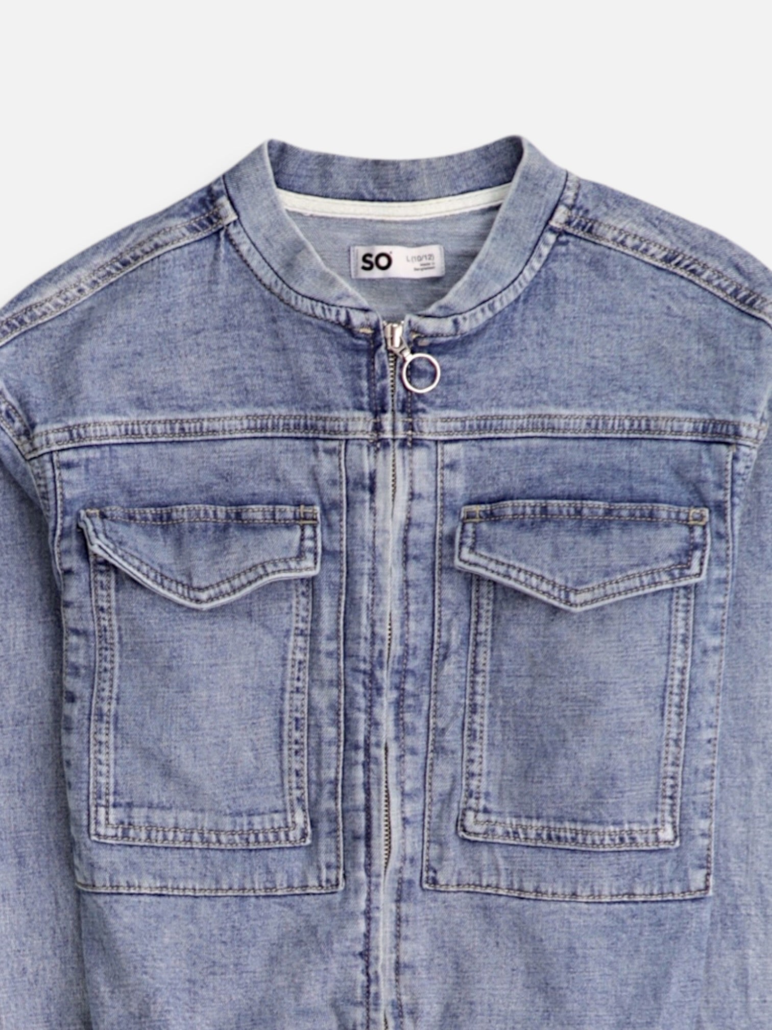Chaqueta Casual Denim - Niña - Large - 10-12Y (Años)