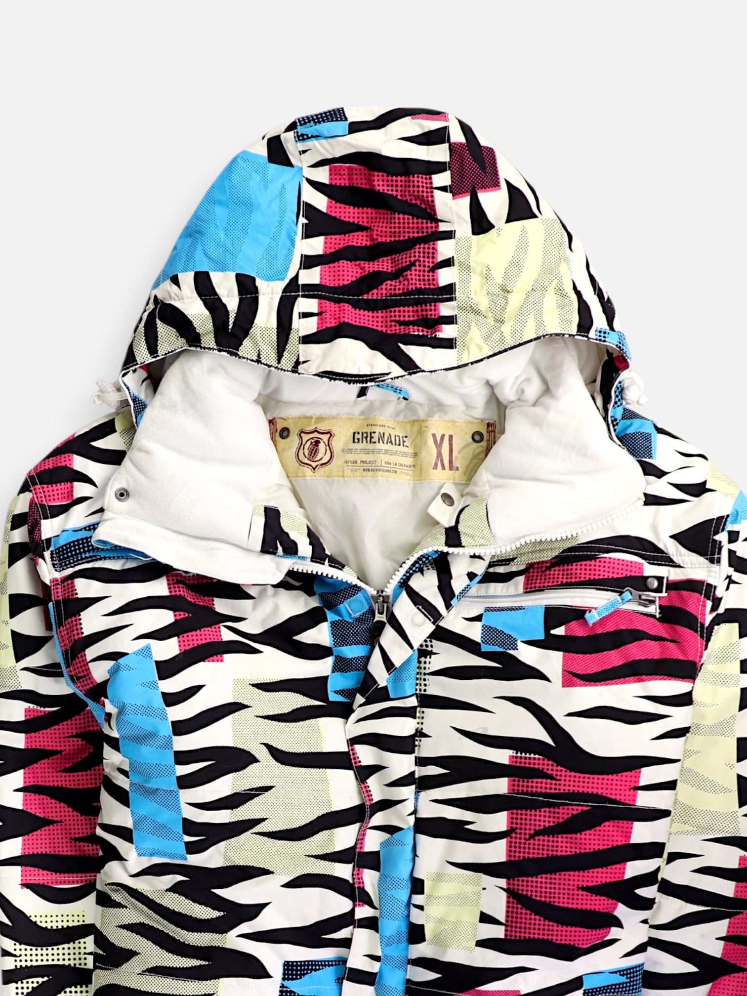 Chaqueta Impermeable Color Block - Hombre - XL