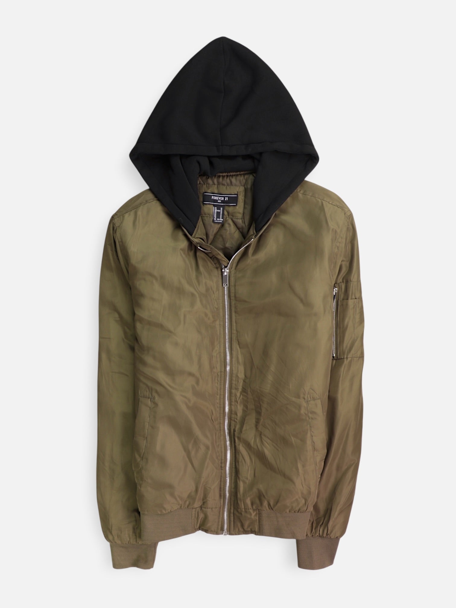 Forever 21 Chaqueta Bomber  Impermeable - Hombre - Medium