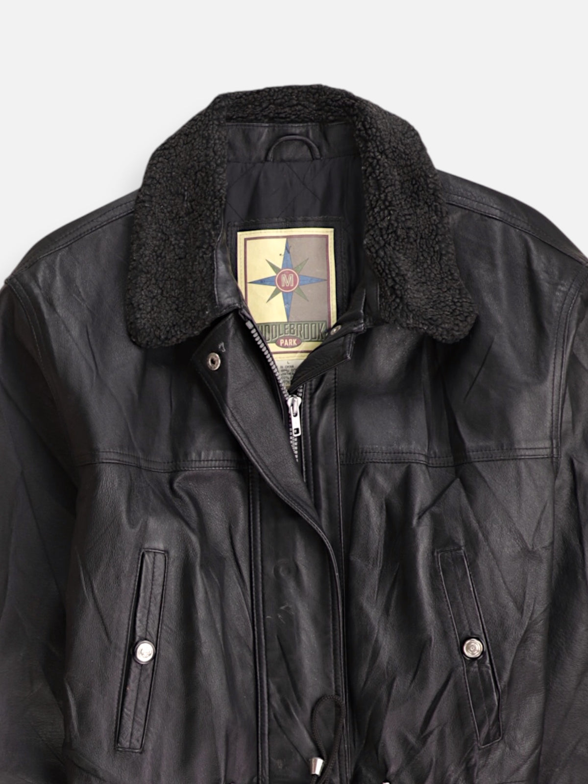 Chaqueta Cuero Cazadora - Hombre - Large