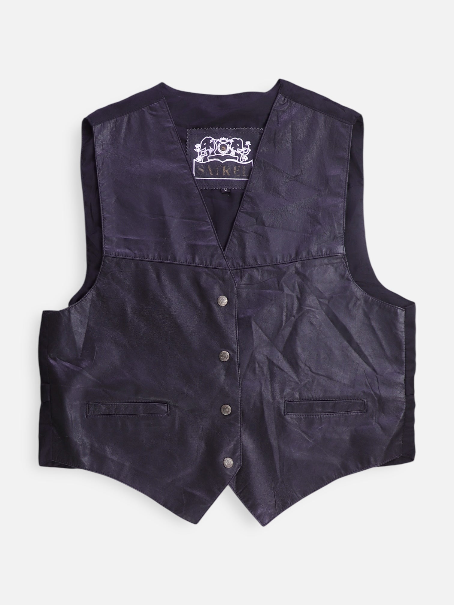 Chaleco Cuero - Hombre - Large