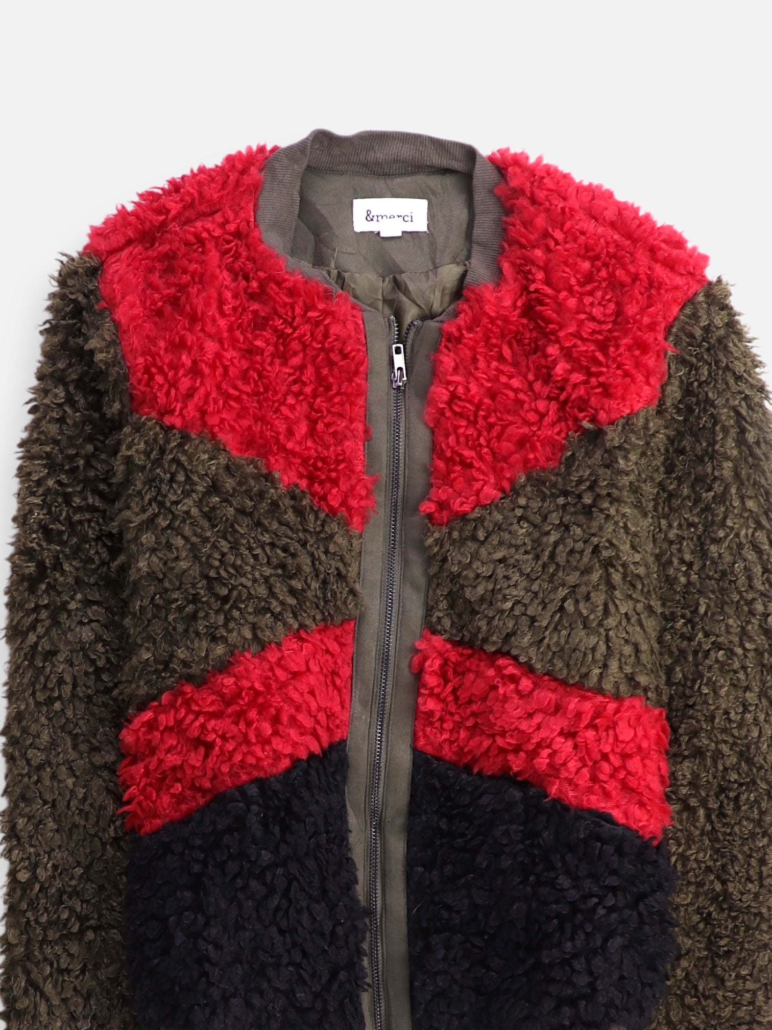 Chaqueta Casual Color Block - Mujer - Medium