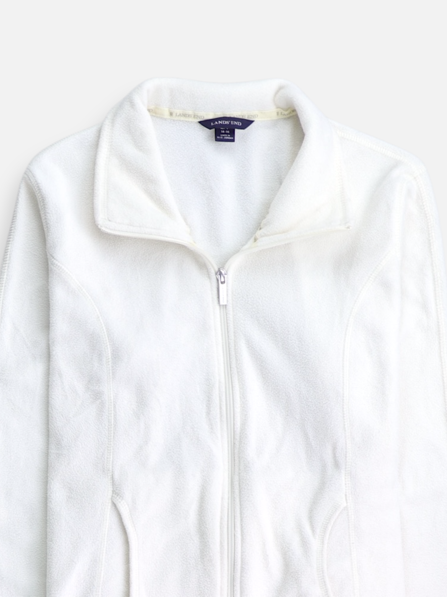 LANDS END Sueter Fleece Casual - Niña - Petite L - 14-16Y (Años)