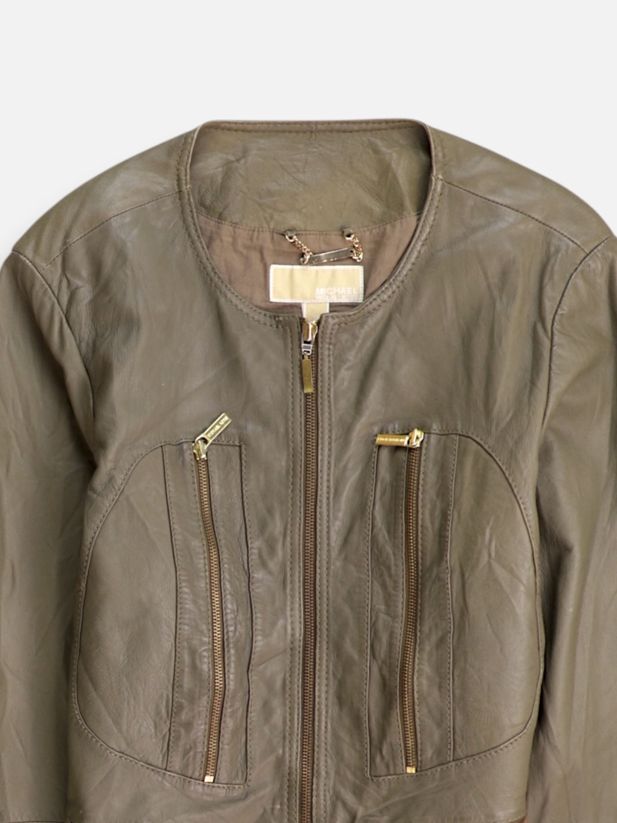 Michael Kors Chaqueta Cuero Basic - Mujer - XL
