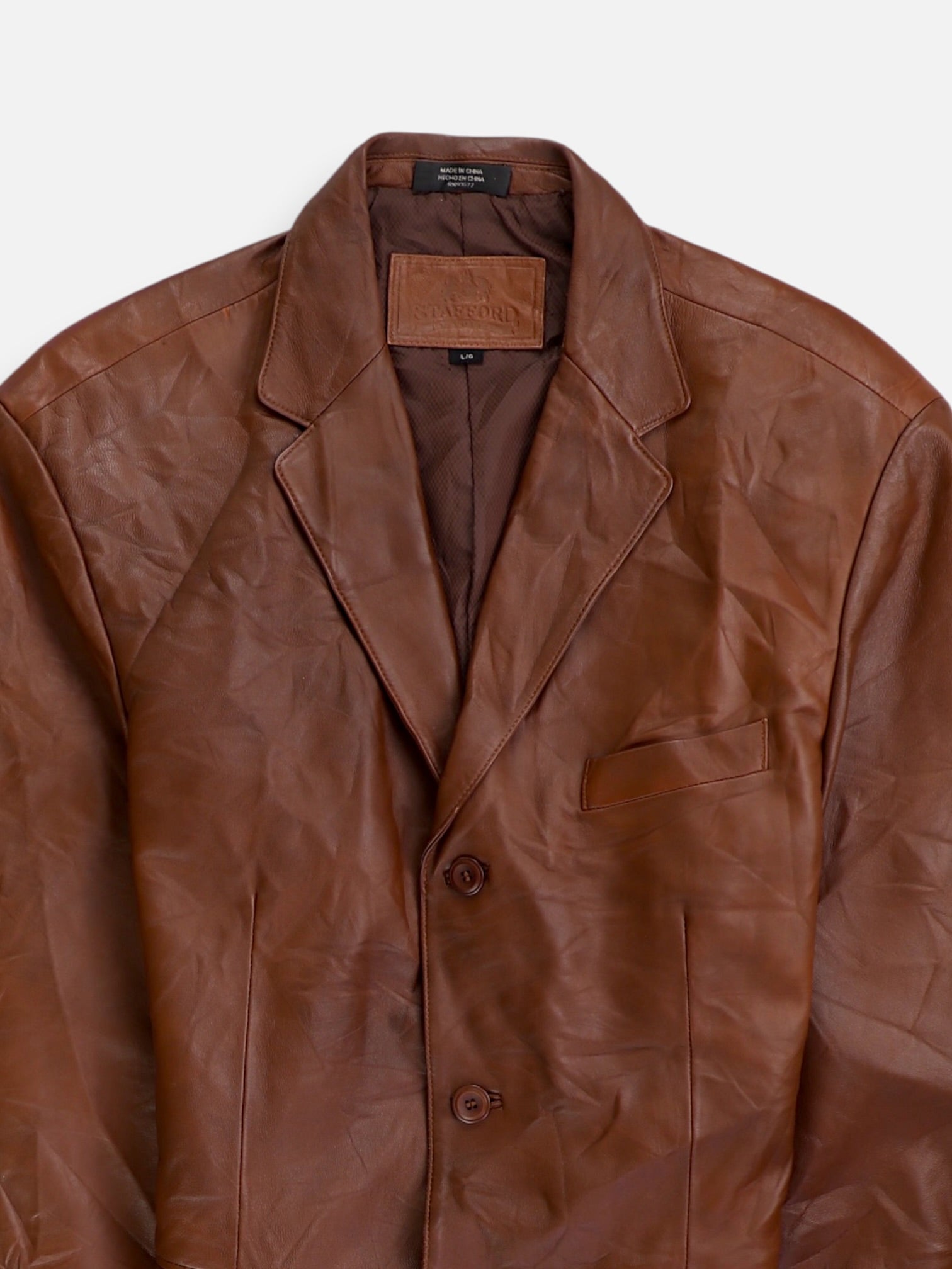 STAFFORD  Chaqueta Casual Cuero - Hombre - Large