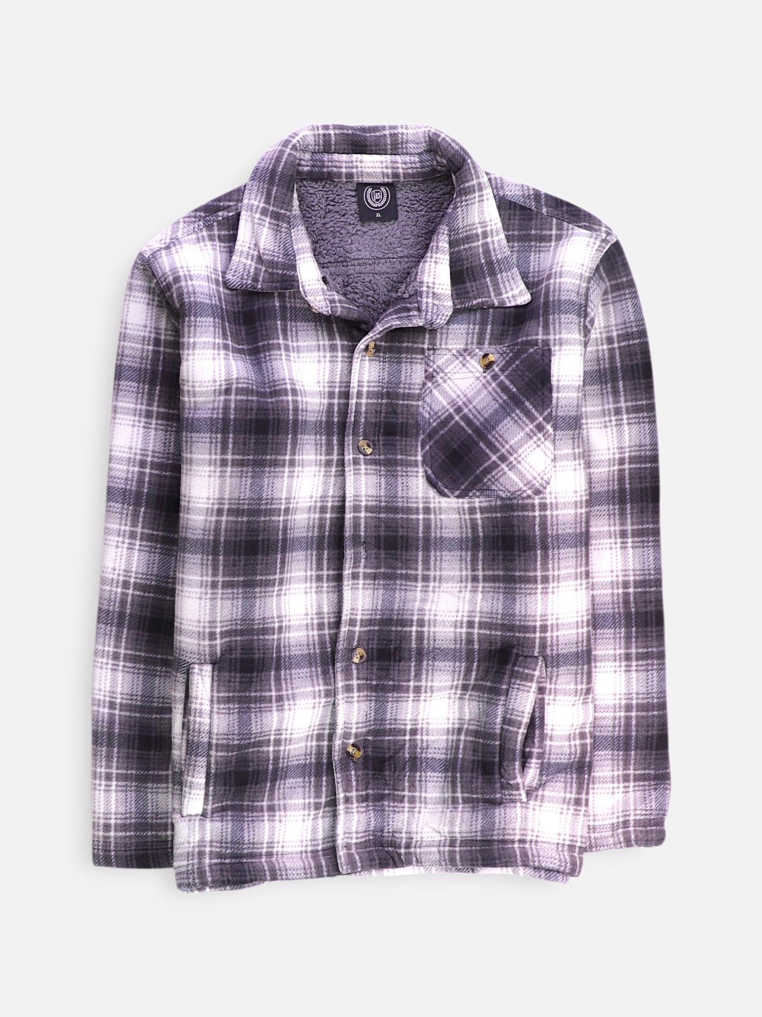 Chaqueta Sobrecamisa Color Block - Hombre - XL