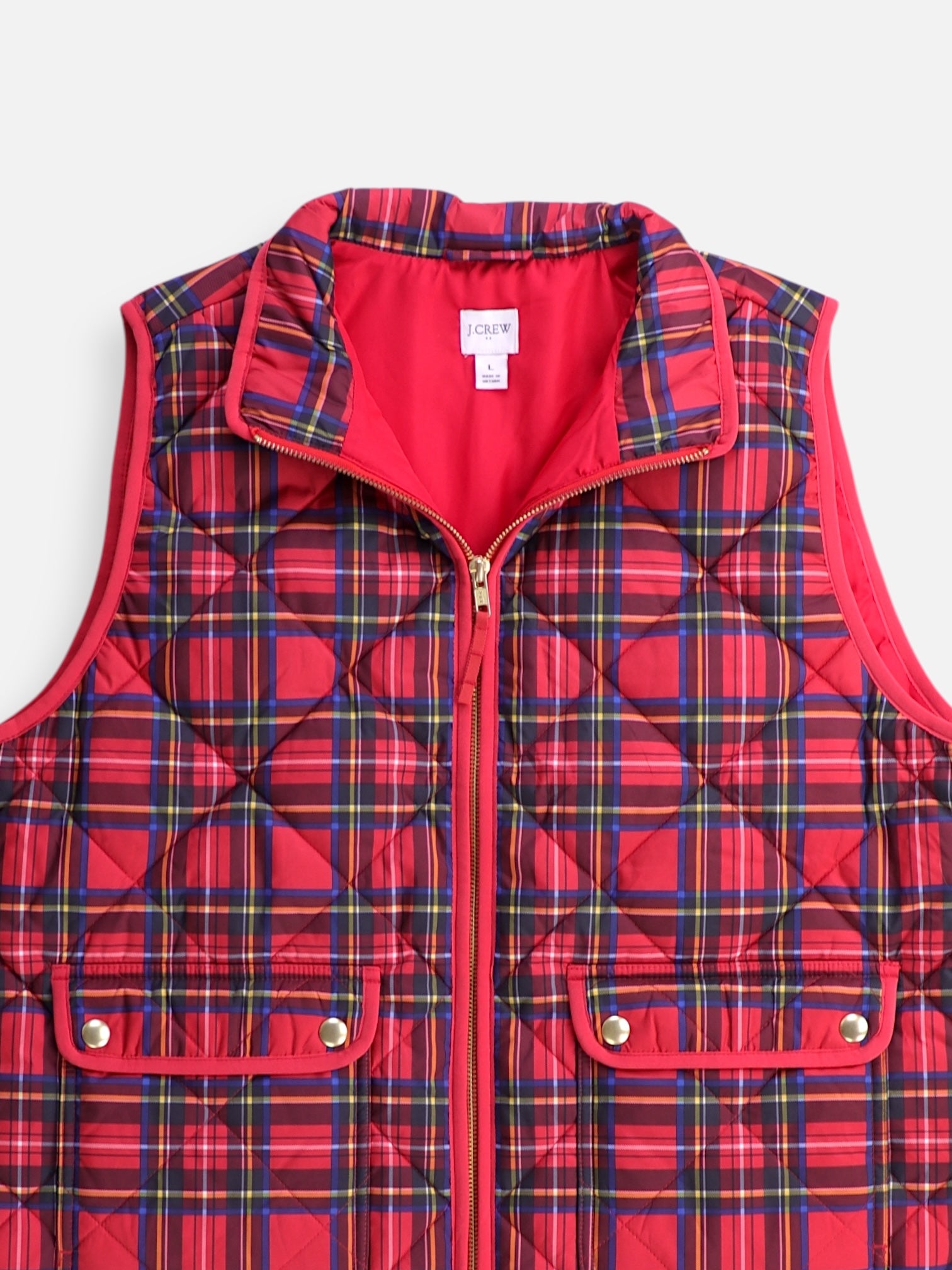 J CREW Chaleco Impermeable - Mujer - Large