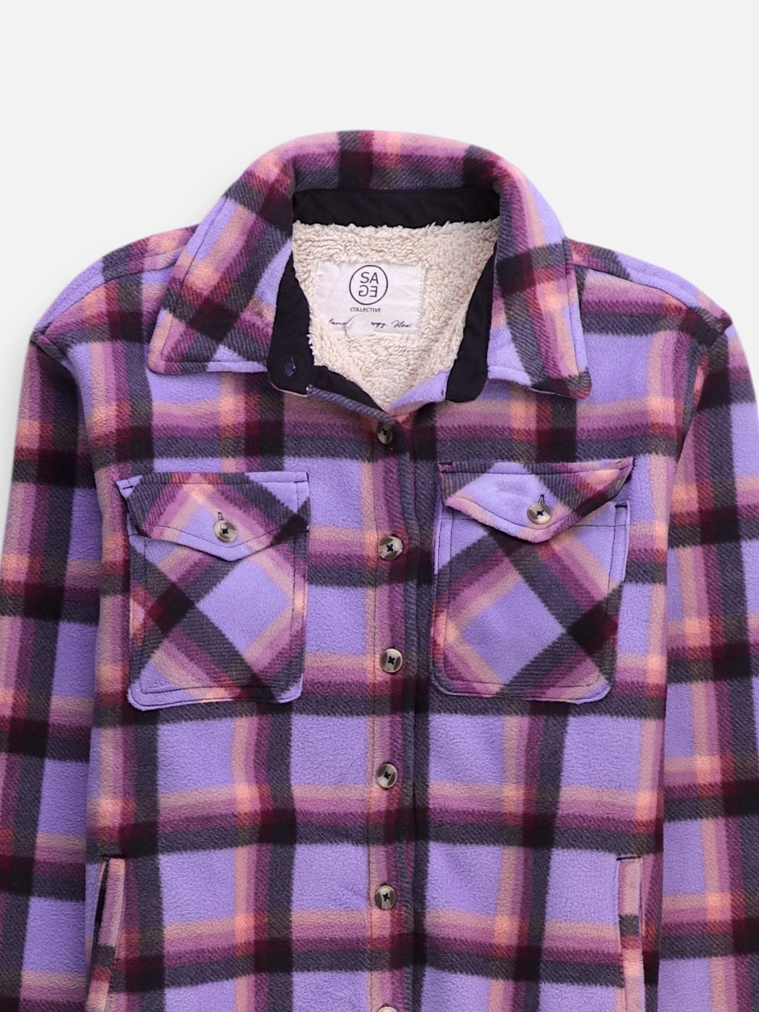 Chaqueta Sobrecamisa Color Block - Mujer - Small