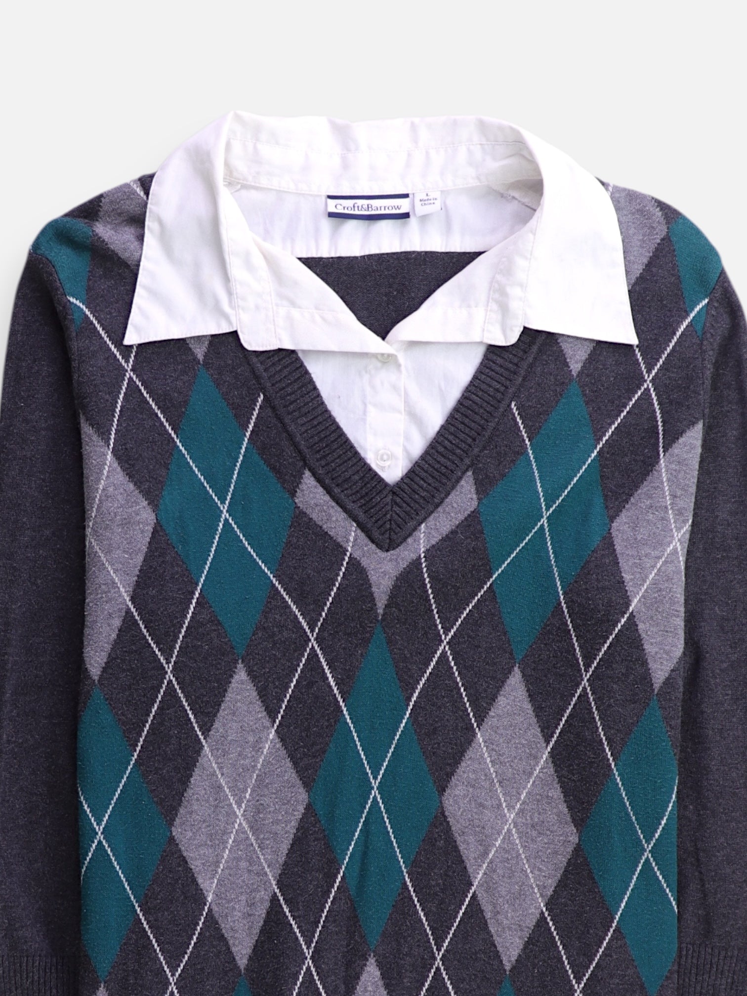 Croft & Barrow Camisa Casual - Hombre - Large