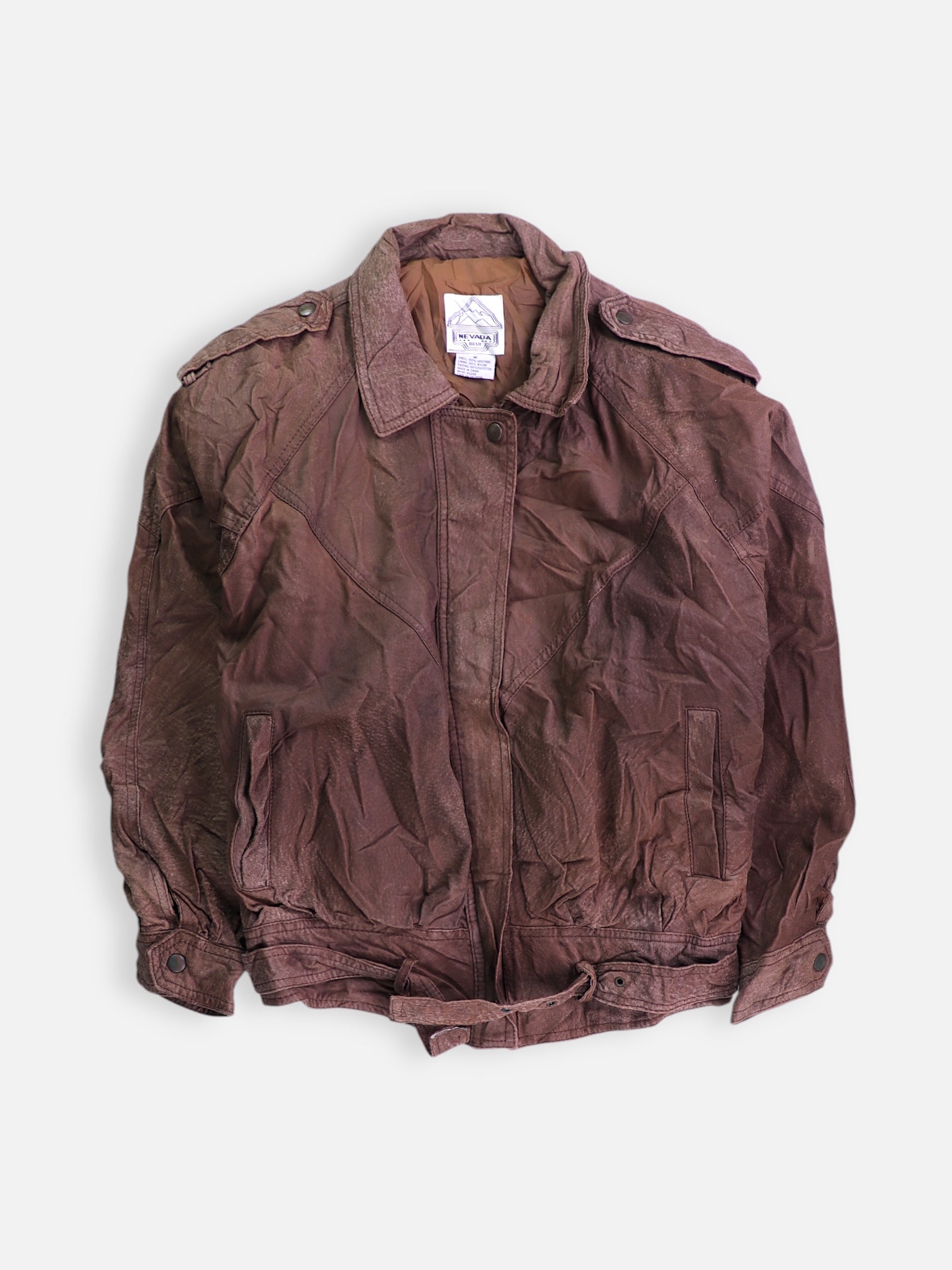 Chaqueta Aviator Cuero - Hombre - Medium