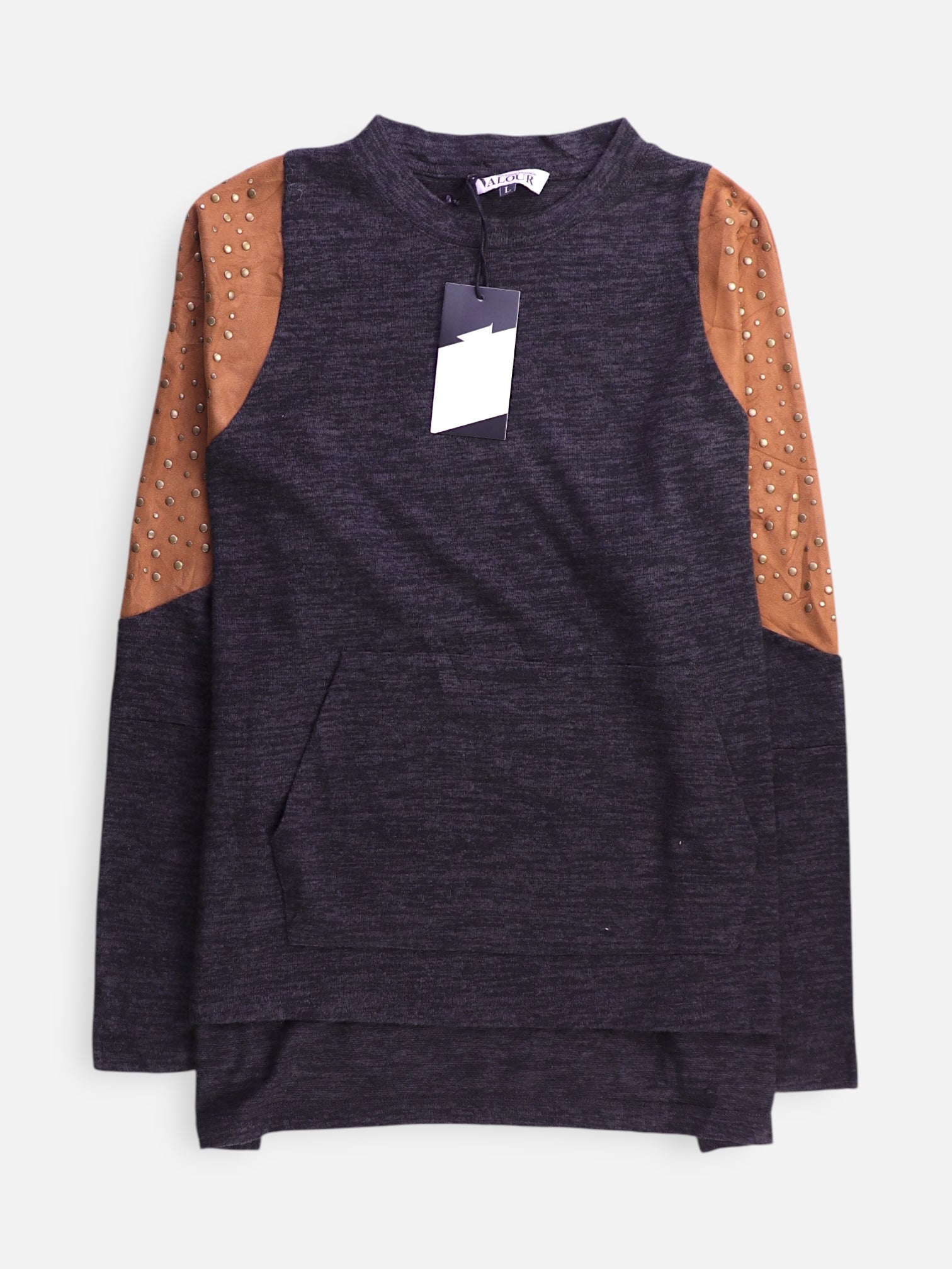 Sueter Casual Color Block - Mujer - Large