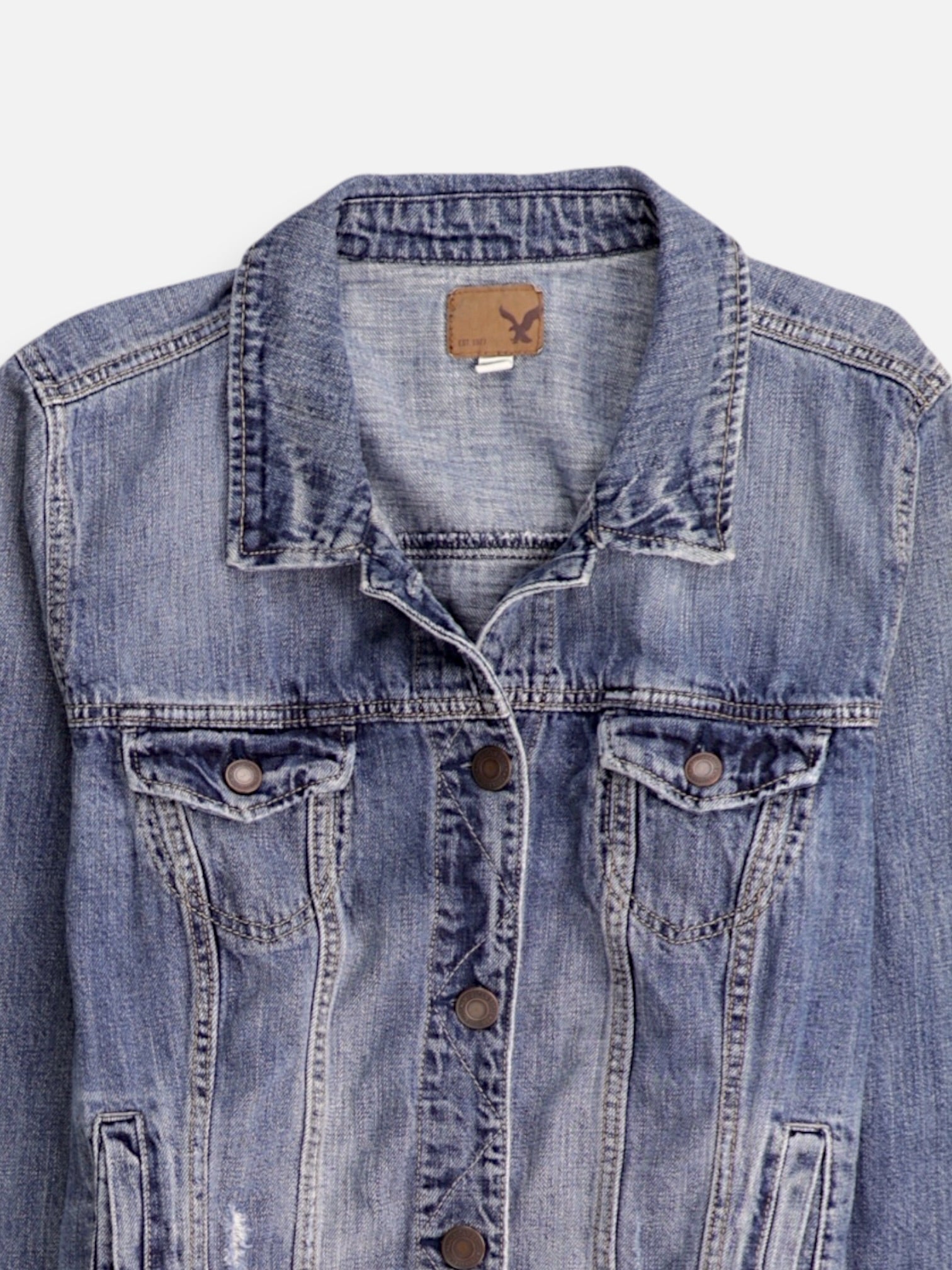 American Eagle Chaqueta Denim  Basic - Niña - 2XL - 12-13Y (Años)