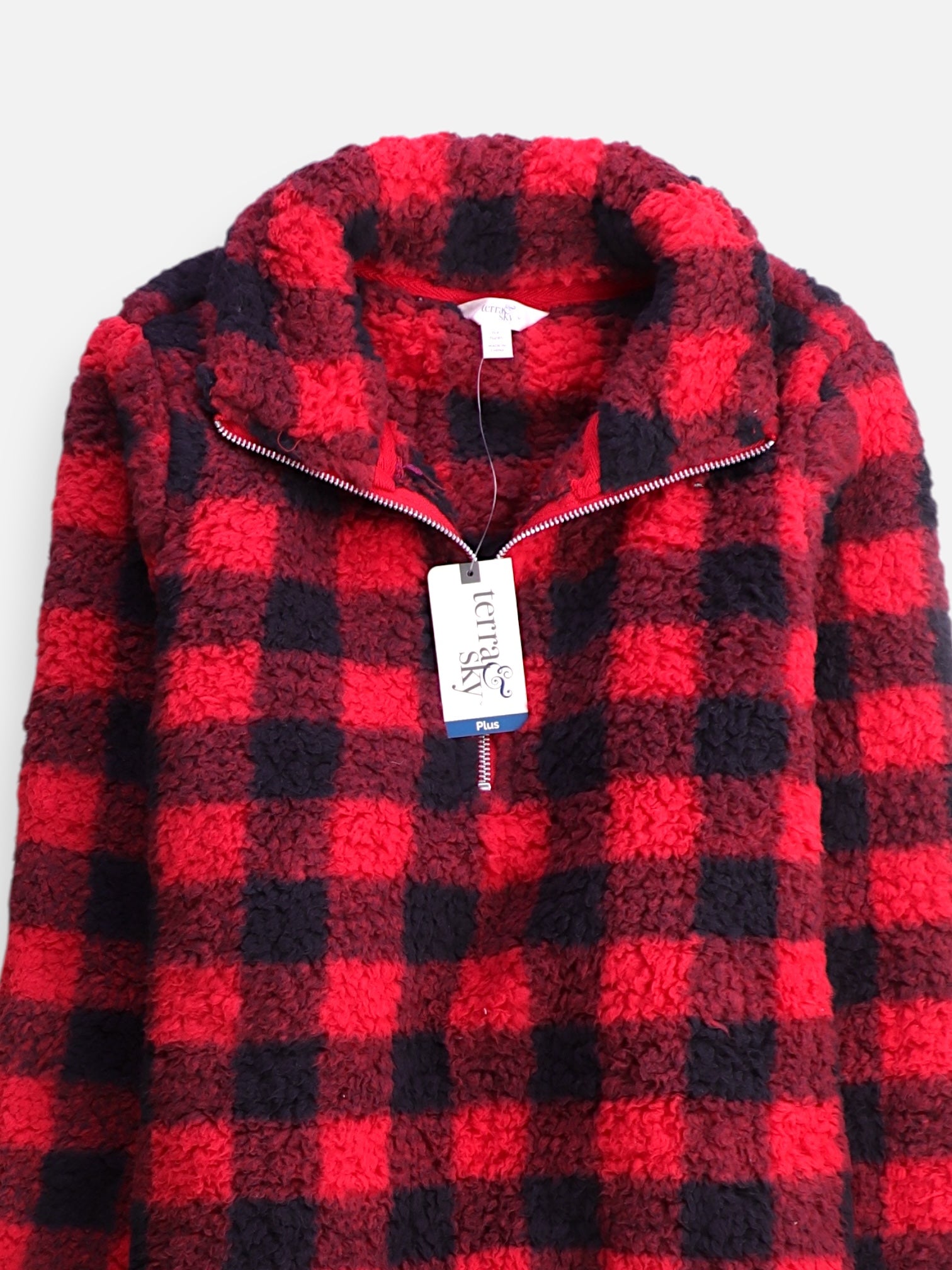 Sueter Fleece Color Block - Mujer - XL