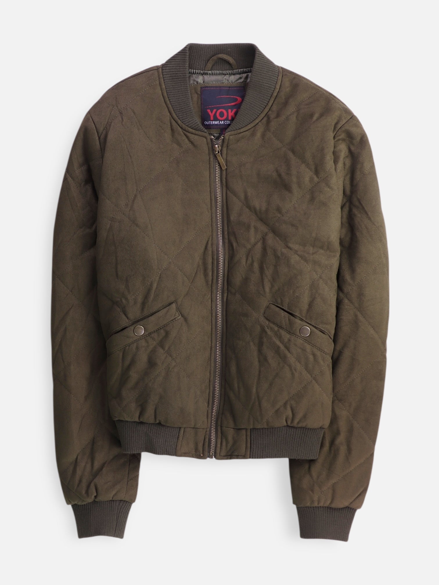 Chaqueta Bomber  Suede - Mujer - Large