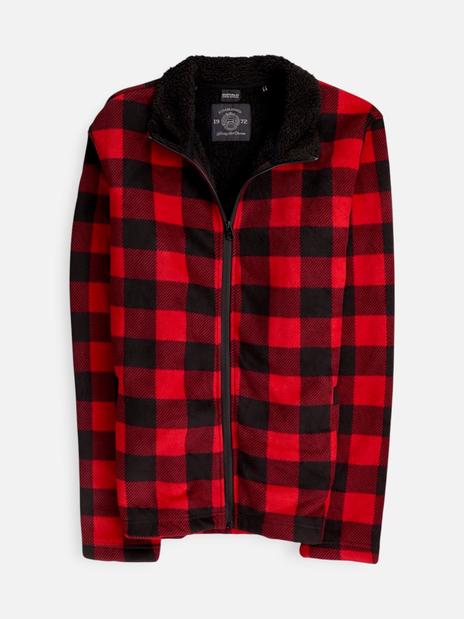 BUFFALO Sueter Fleece Color Block - Hombre - Medium