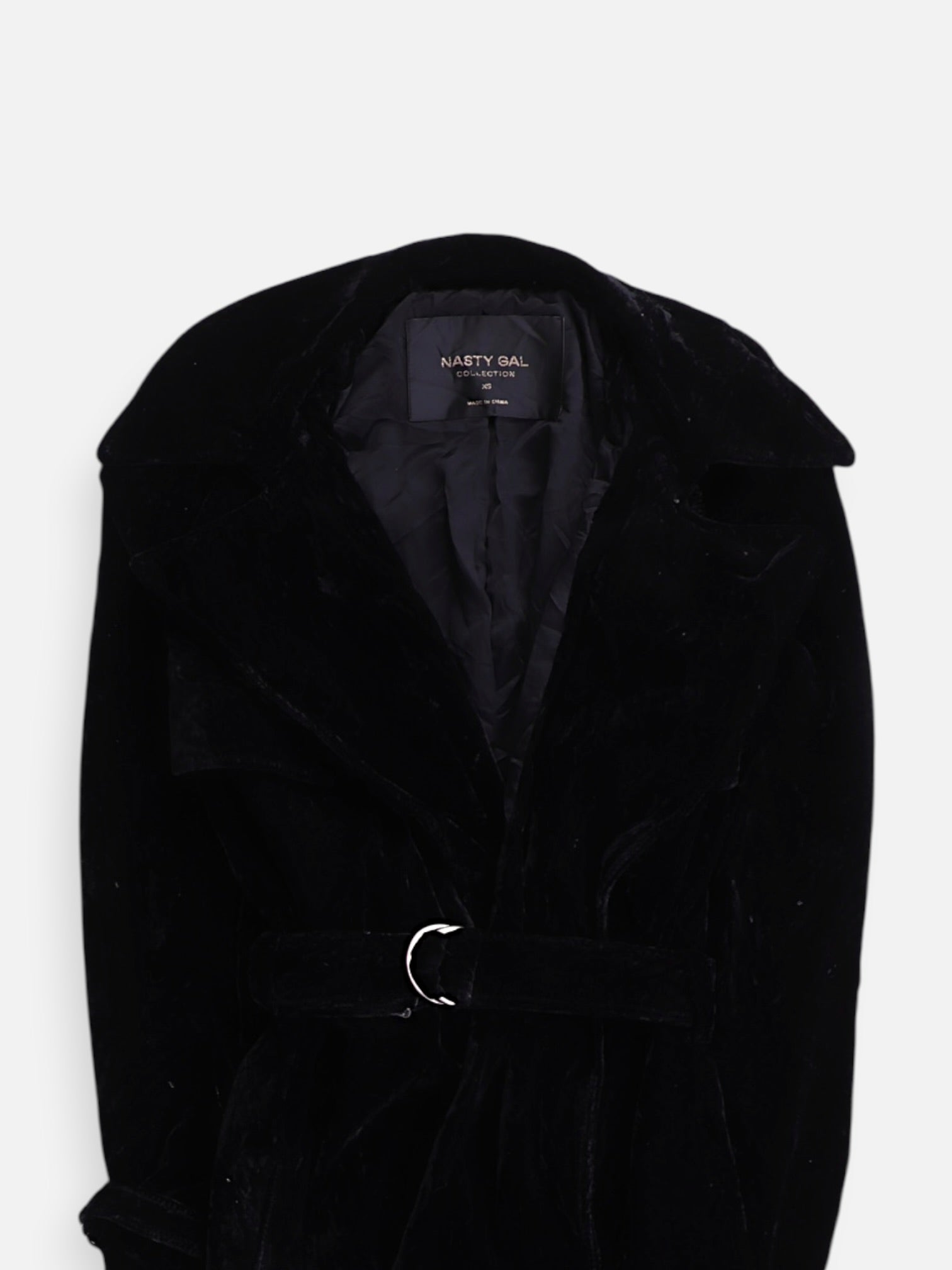 Nasty gal Abrigo Trench Coat Velvet - Mujer - XS