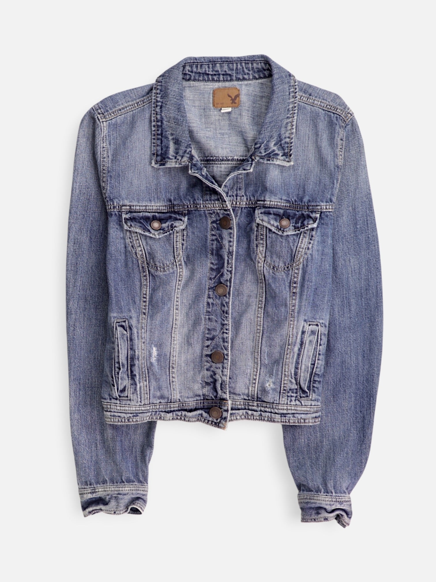 American Eagle Chaqueta Denim  Basic - Niña - 2XL - 12-13Y (Años)