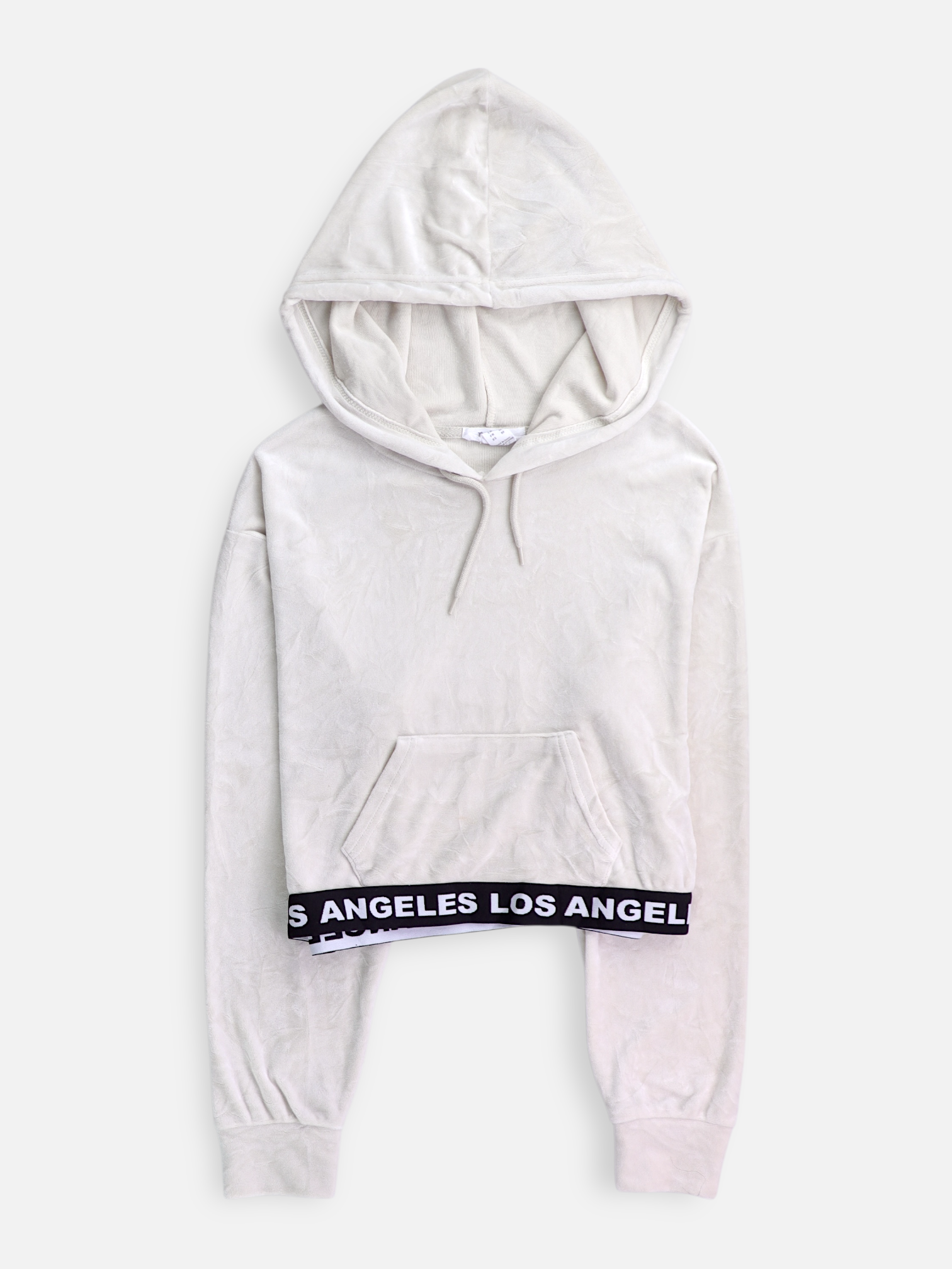 Sudadera Hoodie Crop Top - Mujer - Medium