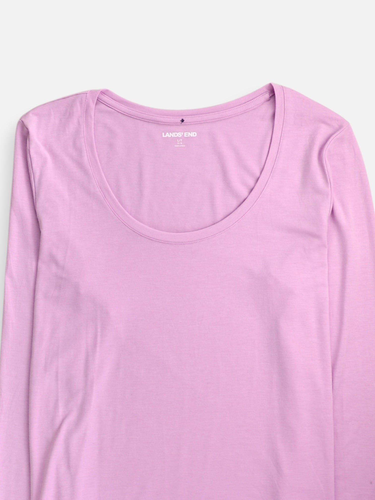 LANDS END Camiseta Basic - Mujer - Large