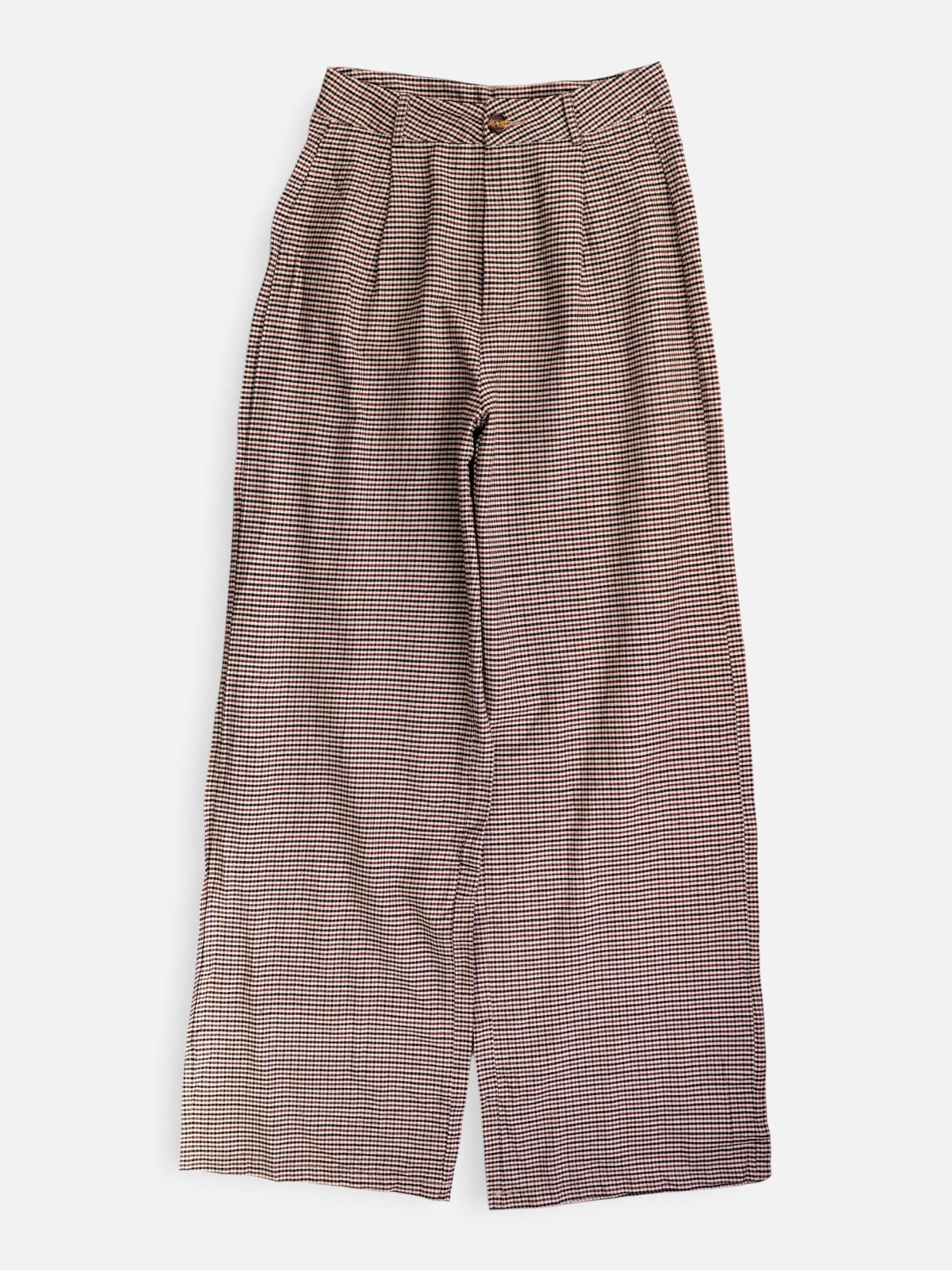 SHEIN Pantalon Regular Fit Plaid Types - Mujer - Small