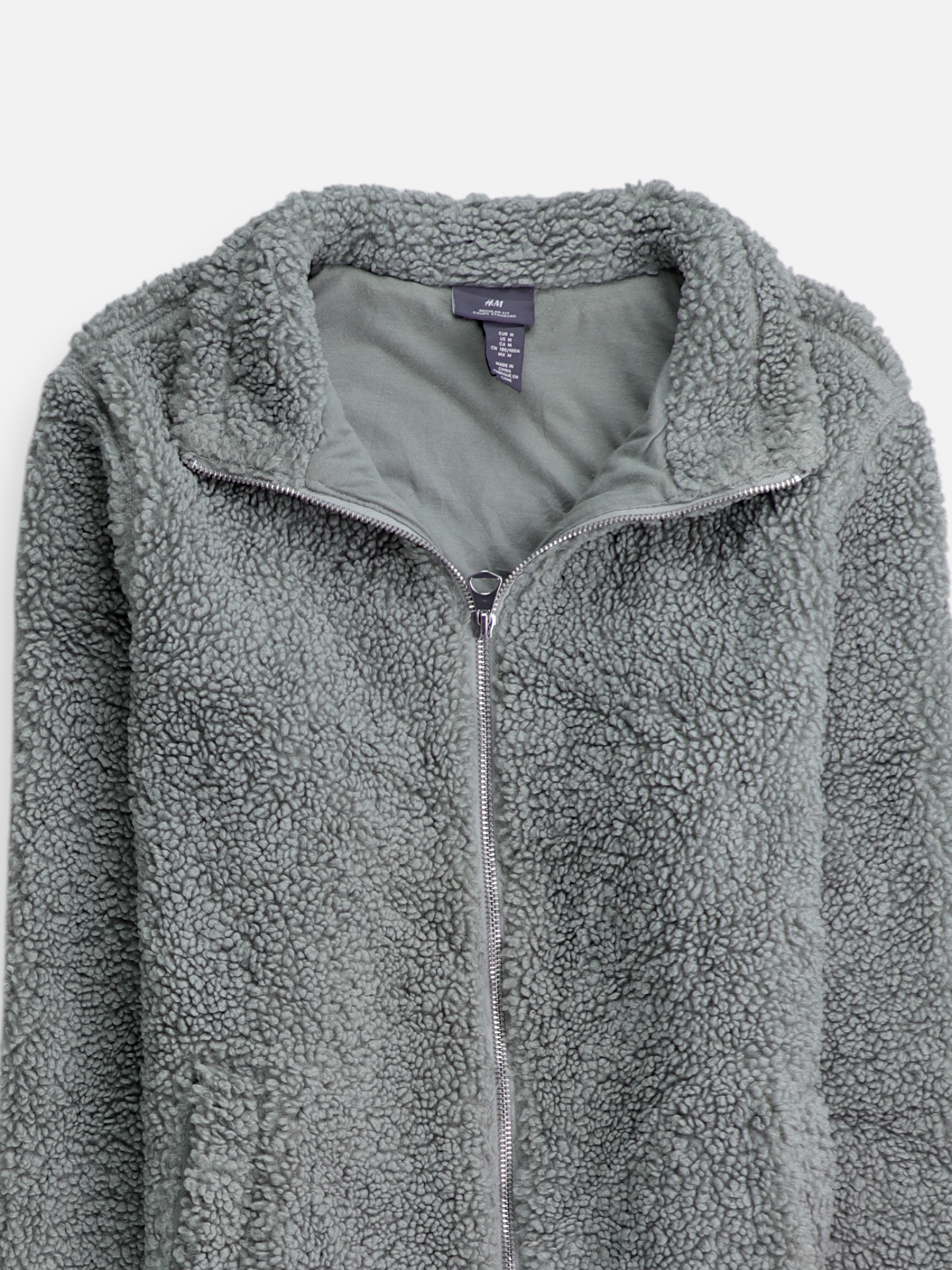 H&M Chaqueta Casual Teddy - Hombre - Medium
