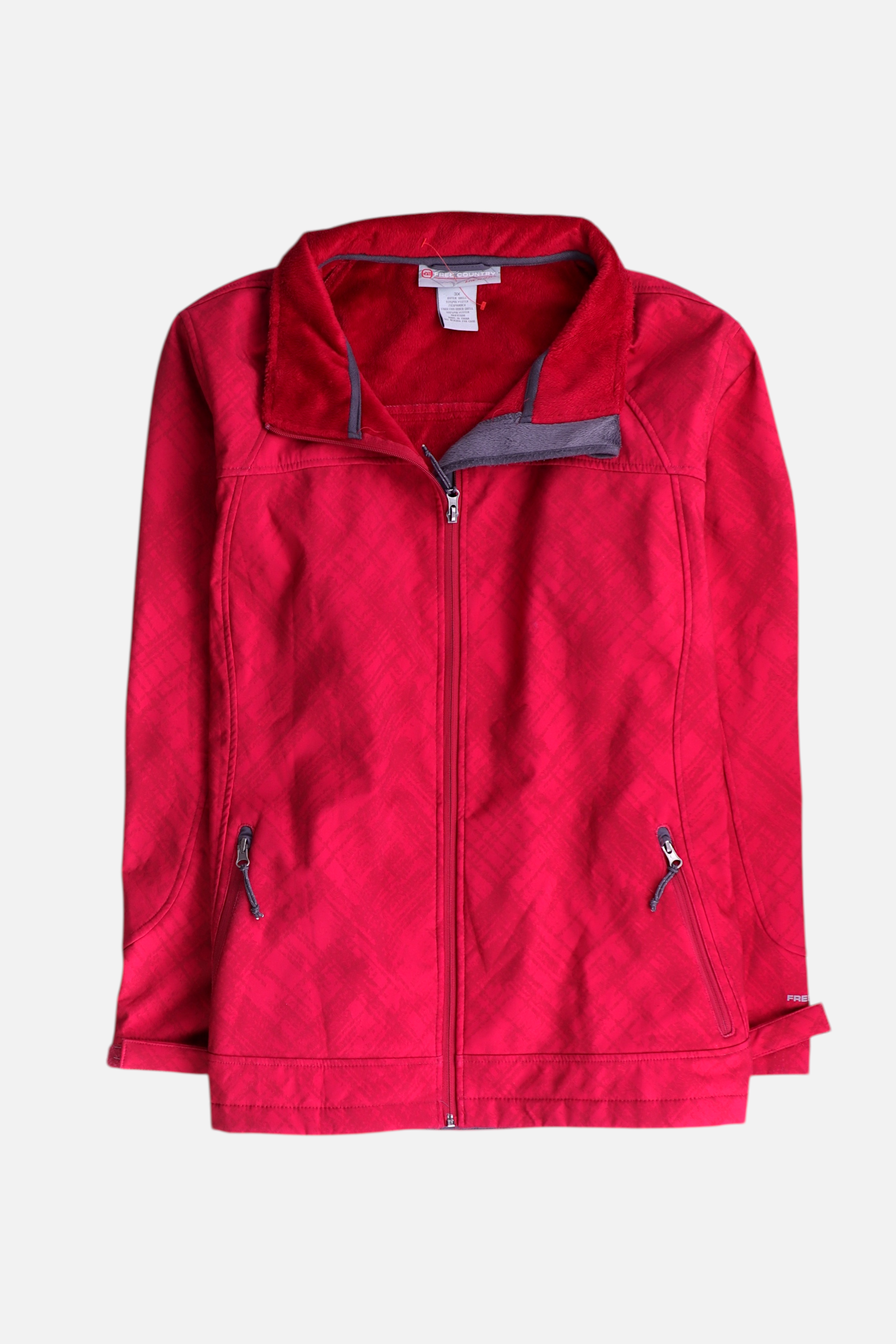 FREE COUNTY Sudadera Fleece Deportivo - Mujer - 3XL