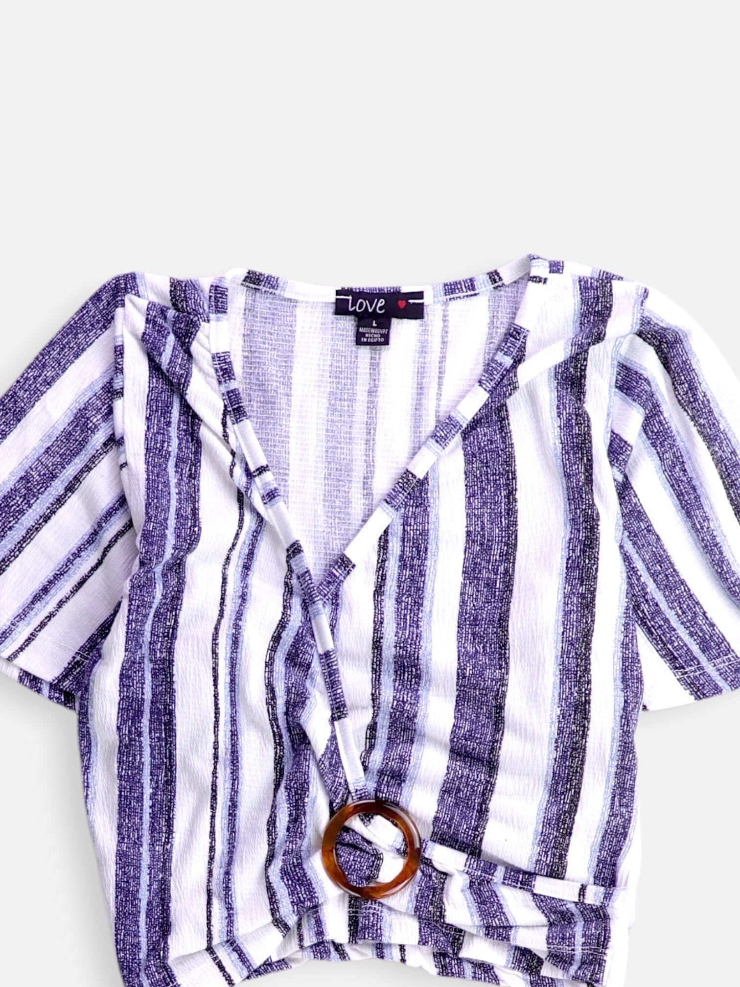Blusa Crop Top - Mujer - Large