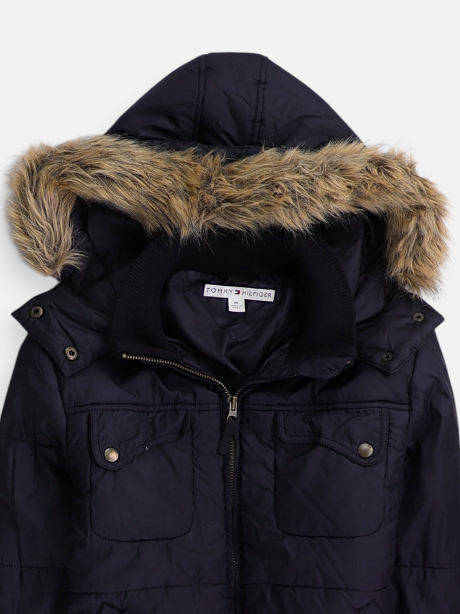 Tommy Hilfiger Chaqueta Puffer Impermeable - Mujer - Medium