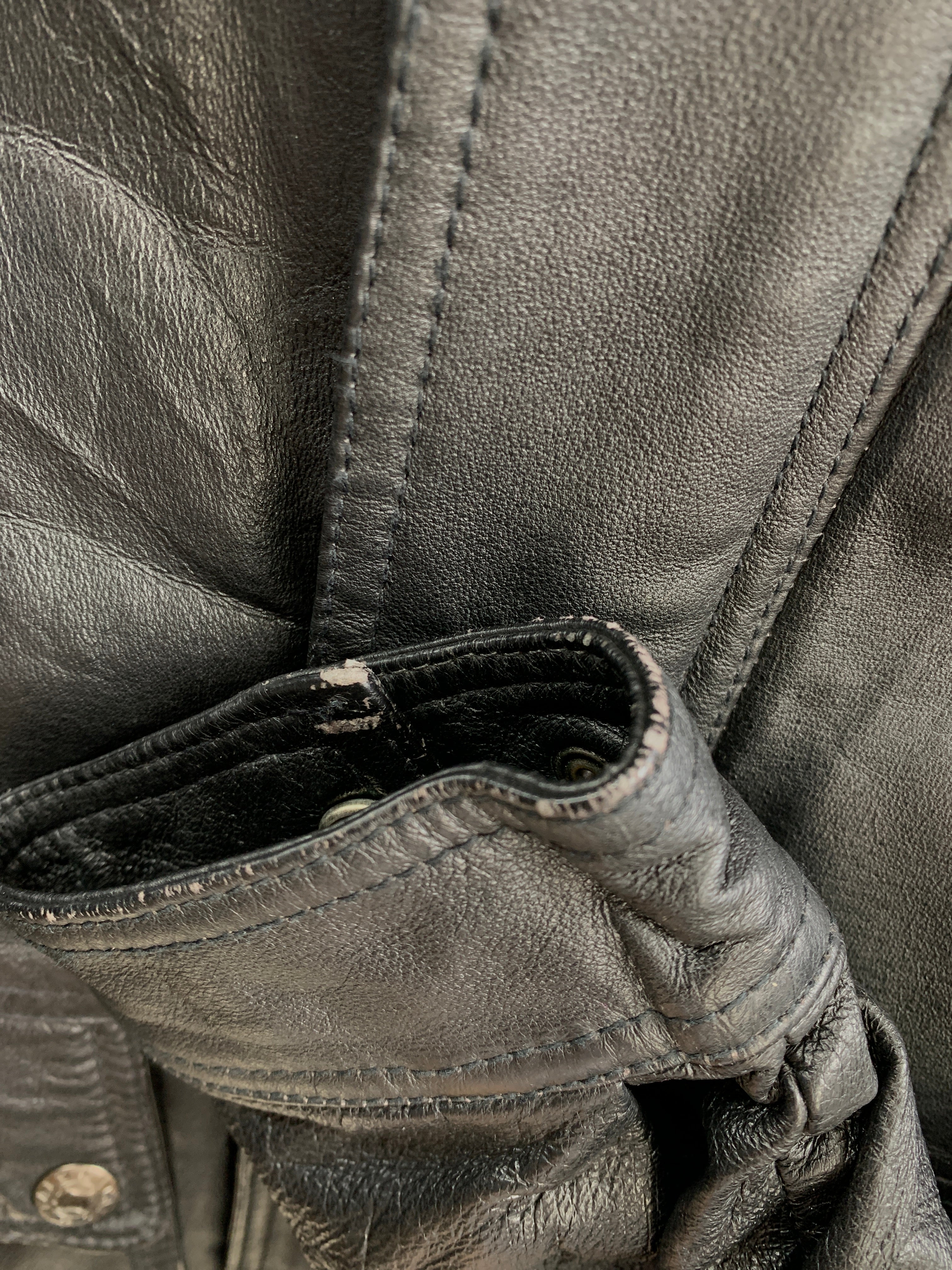 Chaqueta Cuero Basic - Hombre - Small
