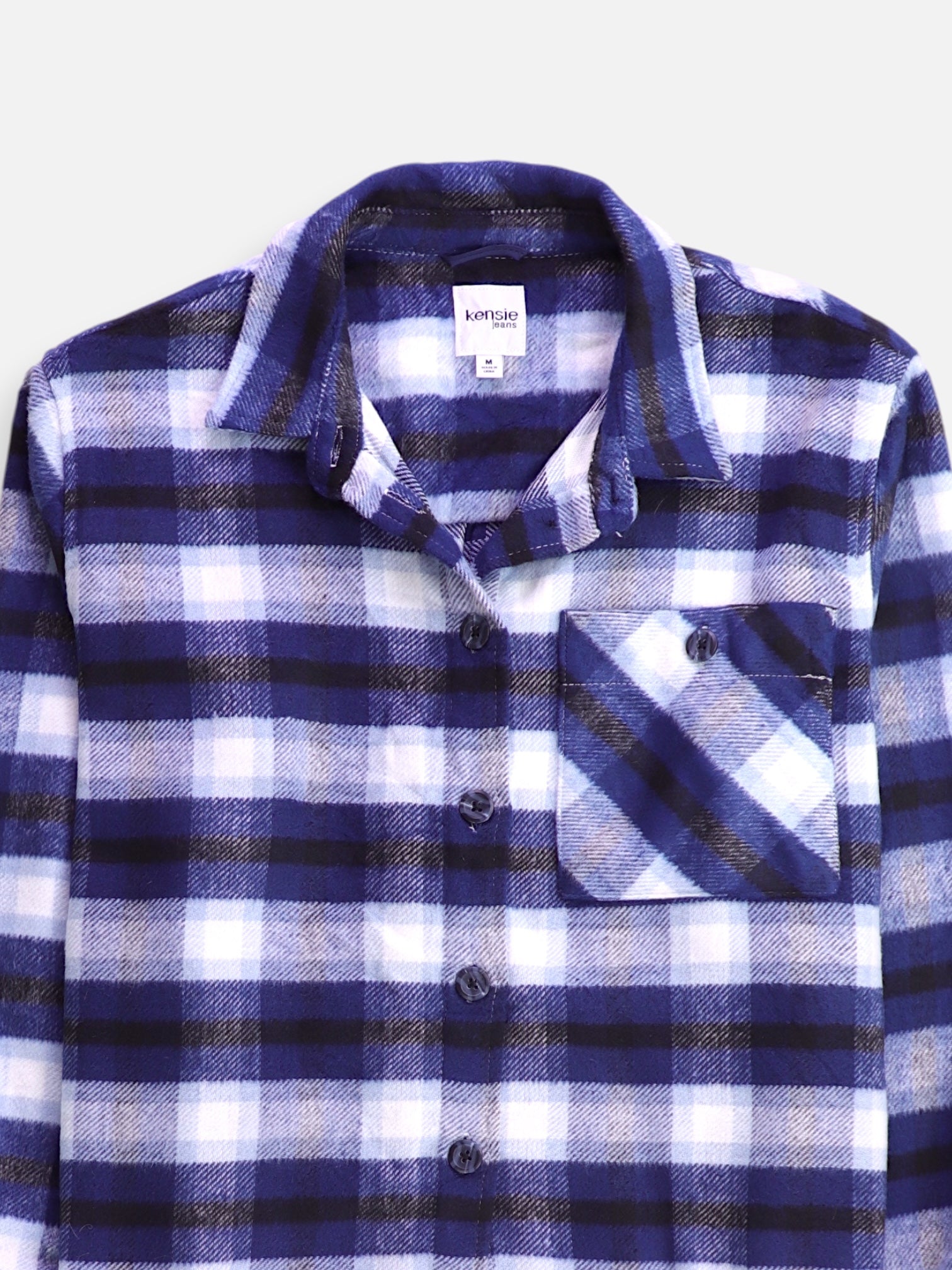 Chaqueta Sobrecamisa Color Block - Mujer - Medium
