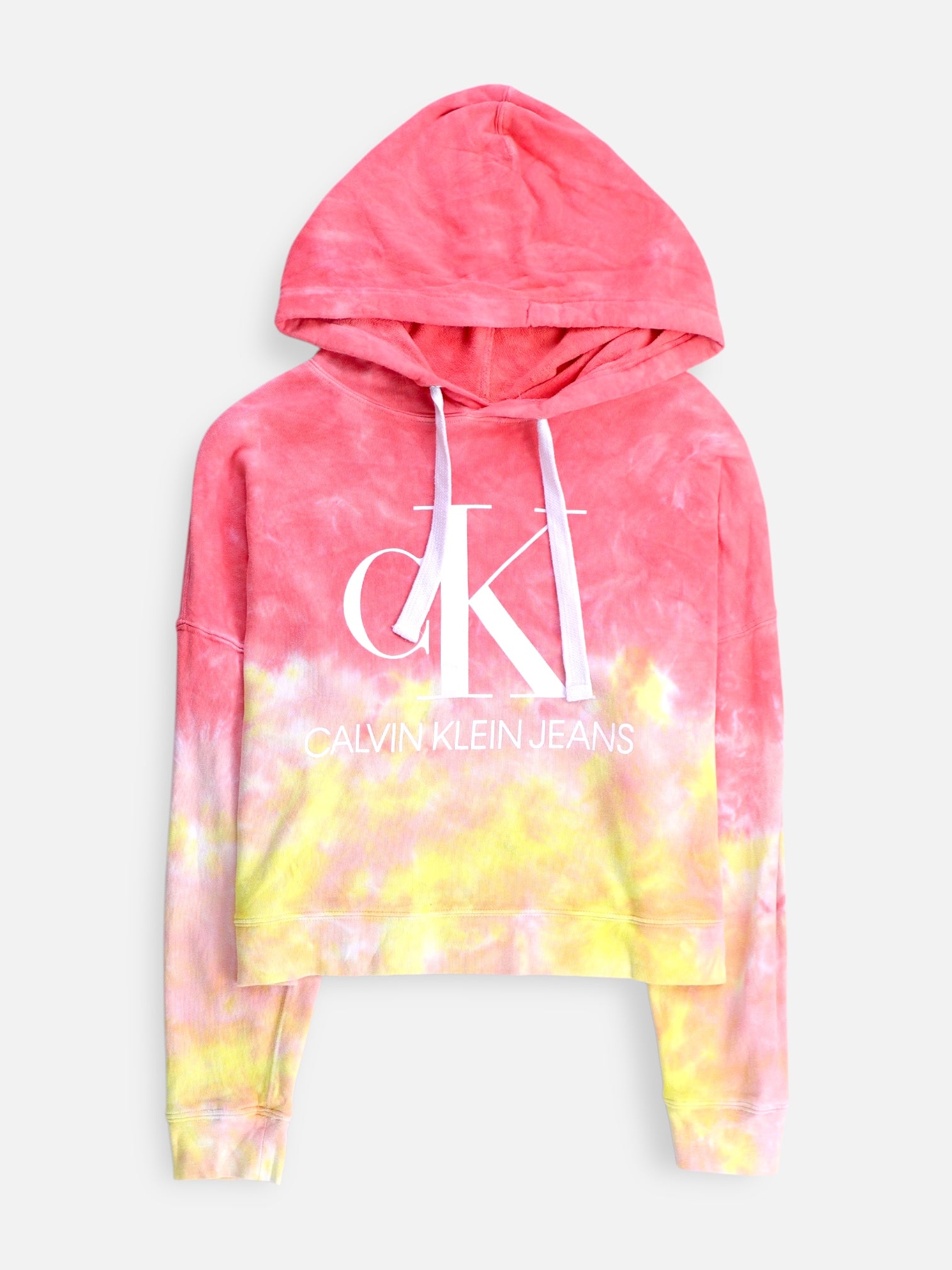 Calvin Klein Sudadera Hoodie Crop Top - Mujer - Small