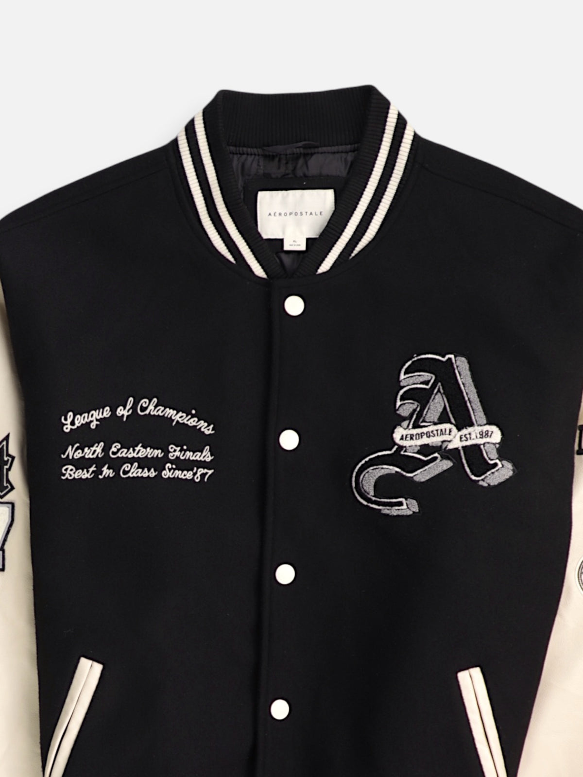 Aeropostale Chaqueta Bomber  Varsity - Hombre - XL