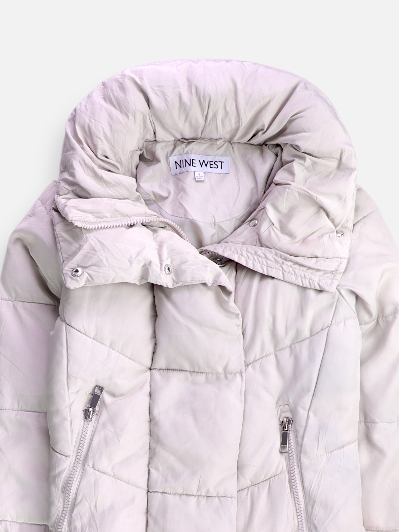 NINE WEST Abrigo Impermeable Puffer - Mujer - Small