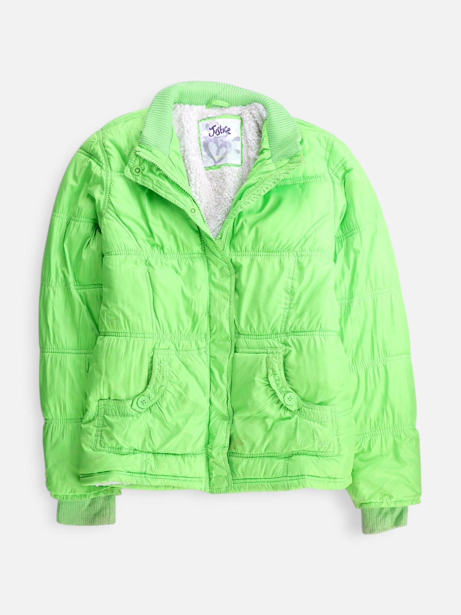 Chaqueta Puffer Impermeable - Niña - Small -  15-16Y (Años)