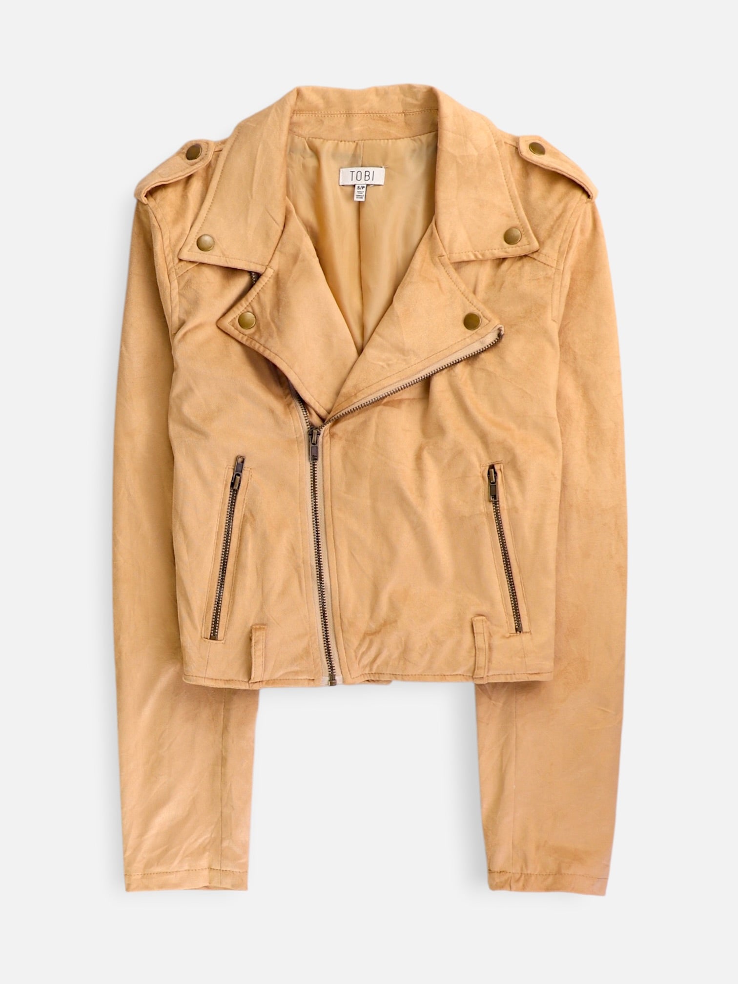 Chaqueta Suede Crop Top - Mujer - Small