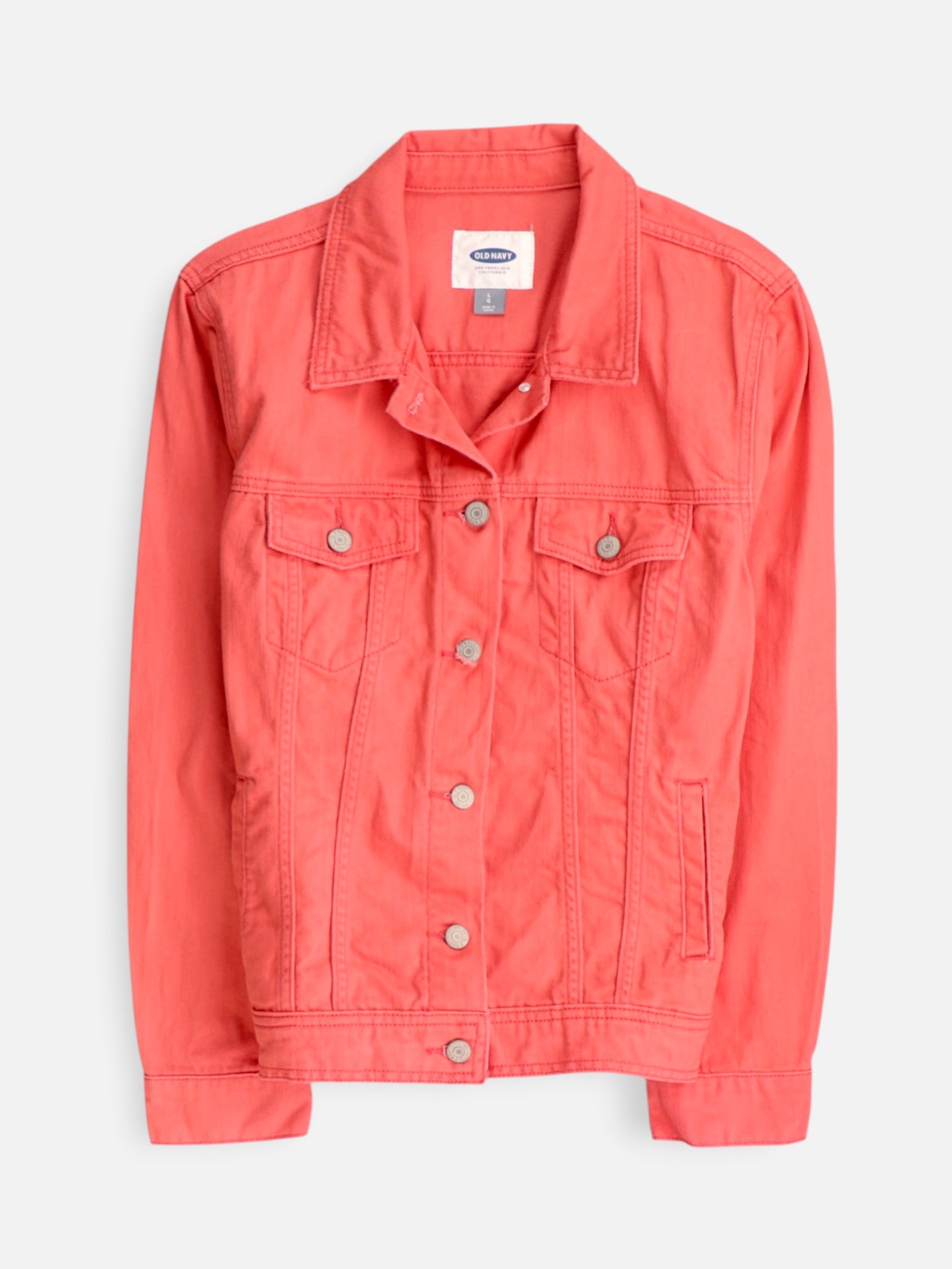 Old Navy Chaqueta Casual Denim - Mujer - Large